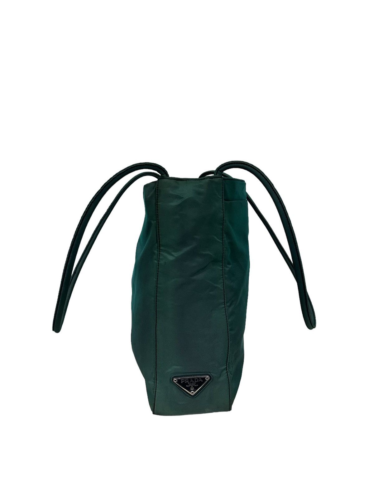 Prada × Vintage AUTHENTIC VINTAGE PRADA GREEN NYLON SHOULDER BAG Size ONE SIZE - 3 Thumbnail