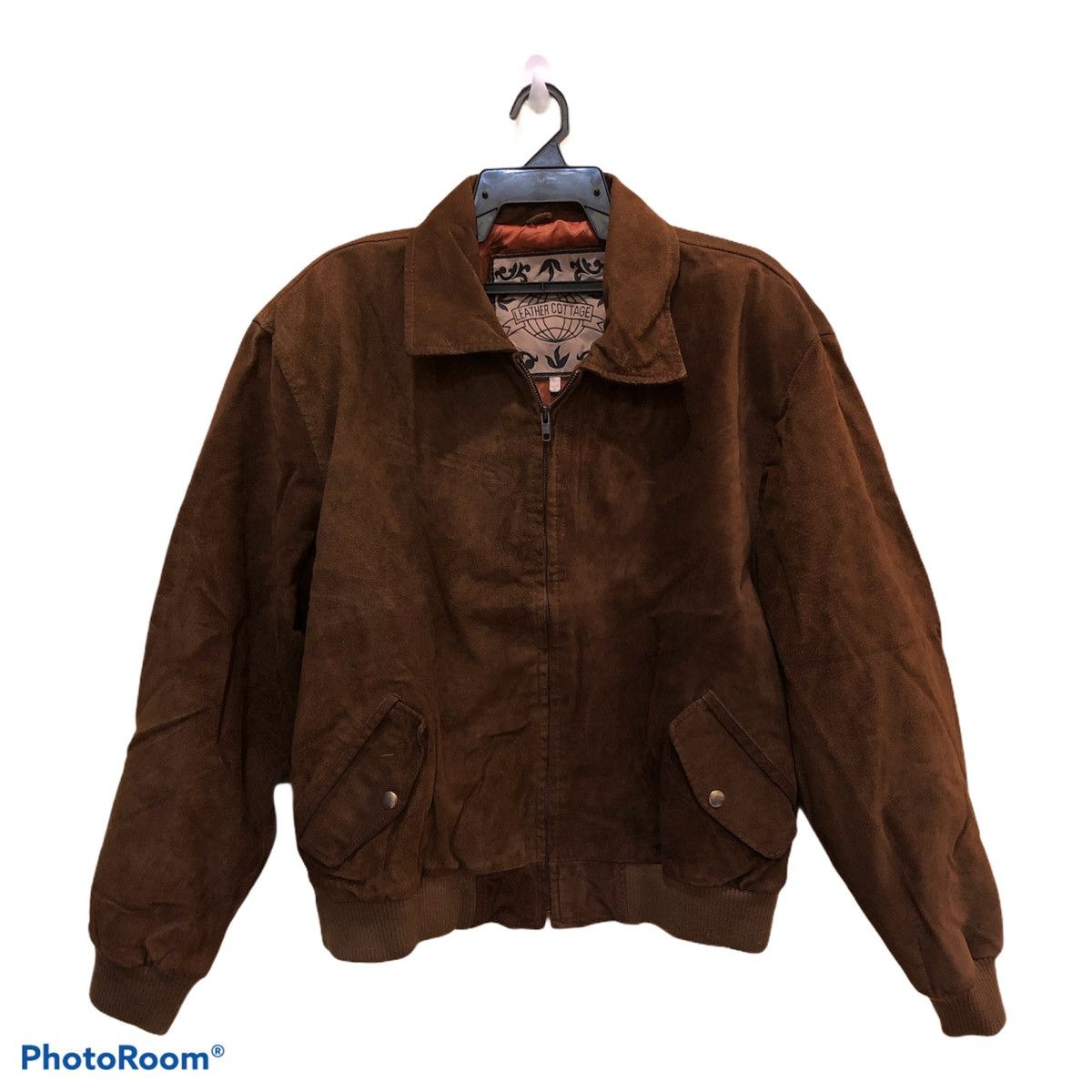 Genuine Leather × Leather Vintage Leather Cottage San Francisco Train embroidery Size US L / EU 52-54 / 3 - 2 Thumbnail