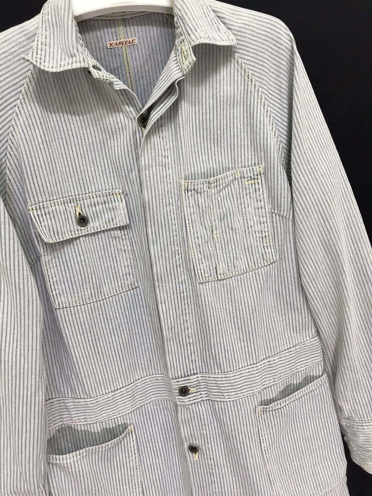 Kapital Kapital Workwear Jacket Hickory Striped Slim 6🟩1 Size US S / EU 44-46 / 1 - 1 Thumbnail