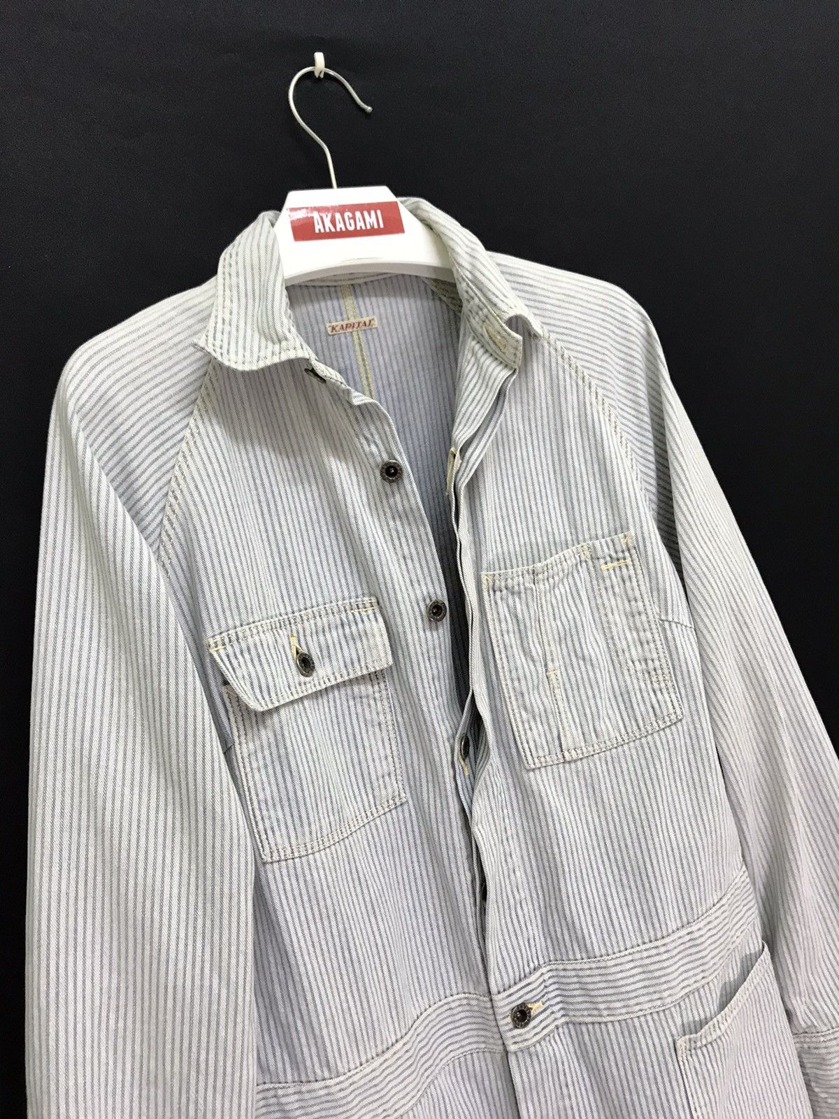 Kapital Kapital Workwear Jacket Hickory Striped Slim 6🟩1 Size US S / EU 44-46 / 1 - 3 Thumbnail
