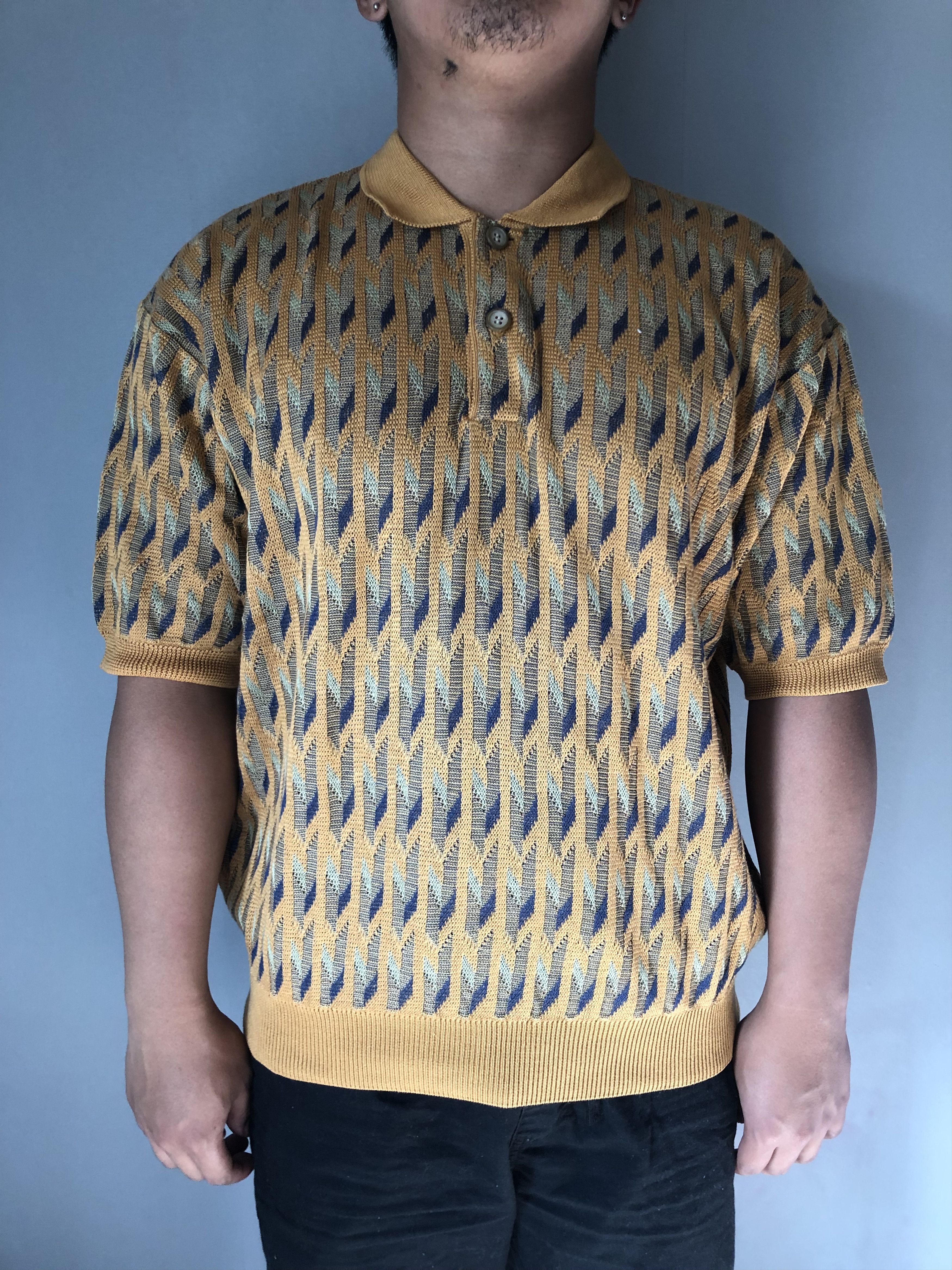 Yves Saint Laurent Vintage YSL Knitted Shirt Size US S / EU 44-46 / 1 - 8 Thumbnail
