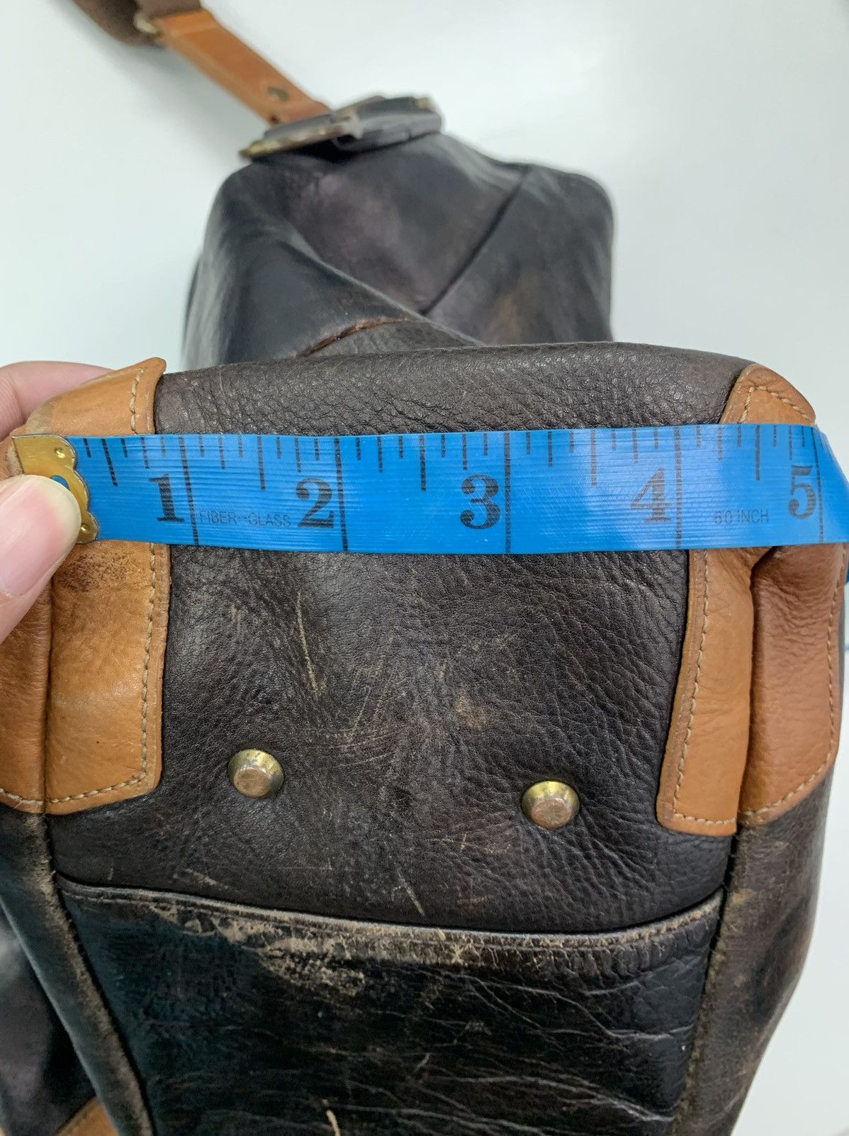 Genuine Leather MSPC Masterpiece Leather Duffle Bag Size ONE SIZE - 21 Thumbnail