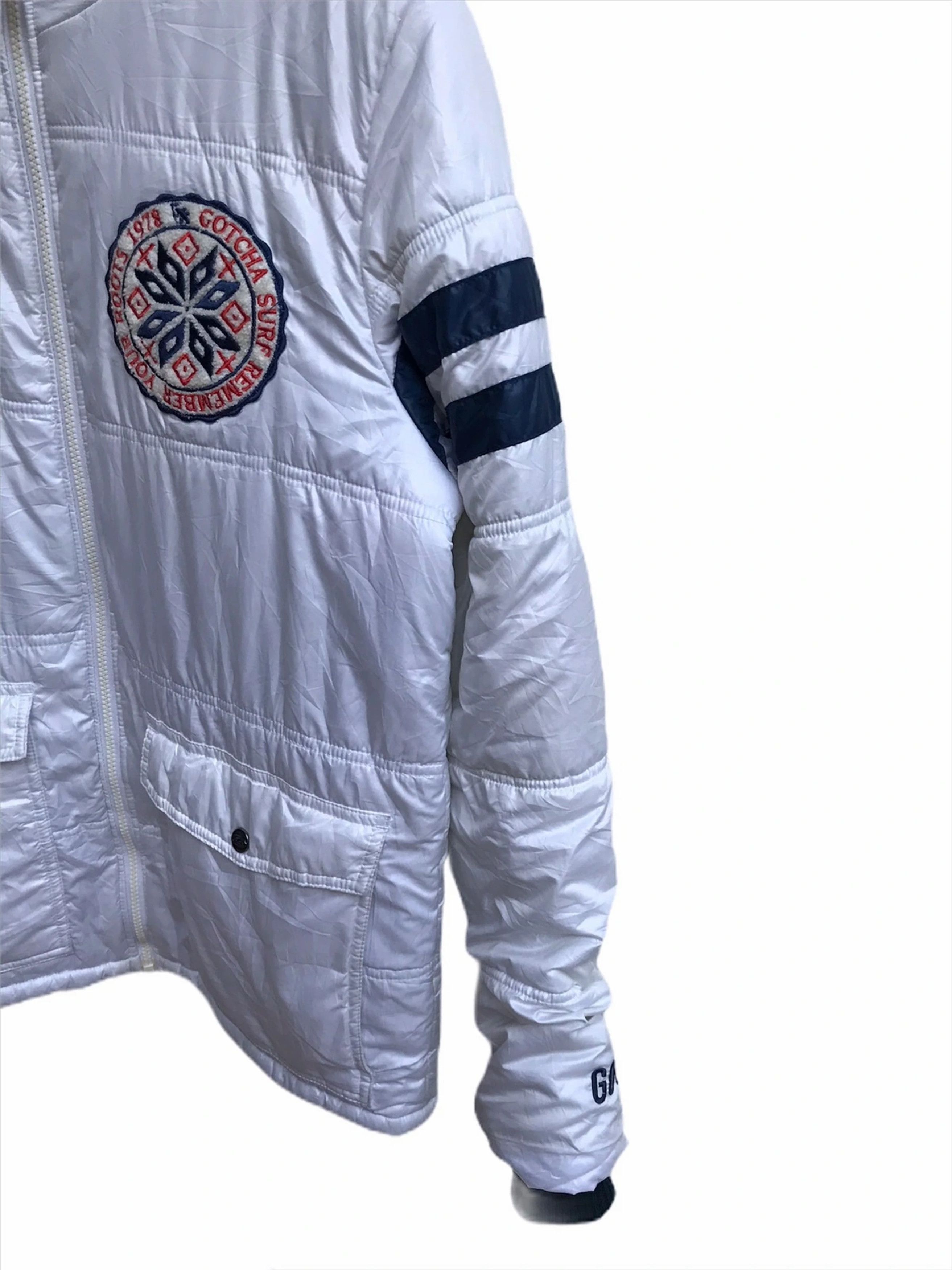 Gotcha × Vintage Gotcha Full Zipper Puffer Winter Jacket Size US L / EU 52-54 / 3 - 4 Thumbnail