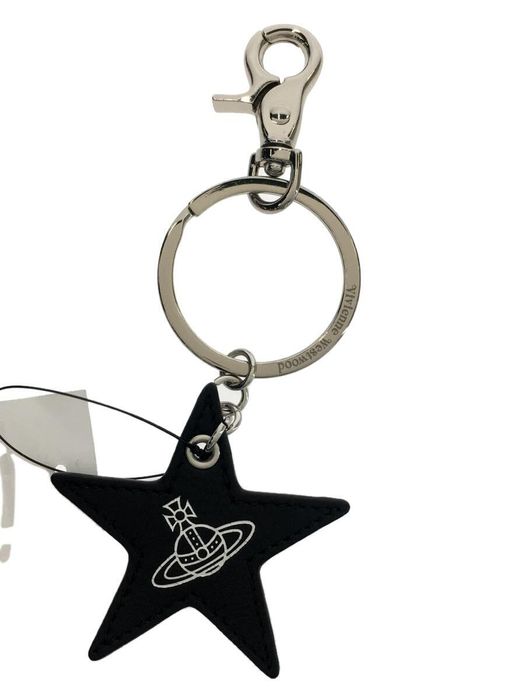 Vivienne Westwood Star Orb Leather Keychain Size ONE SIZE - 1 Preview