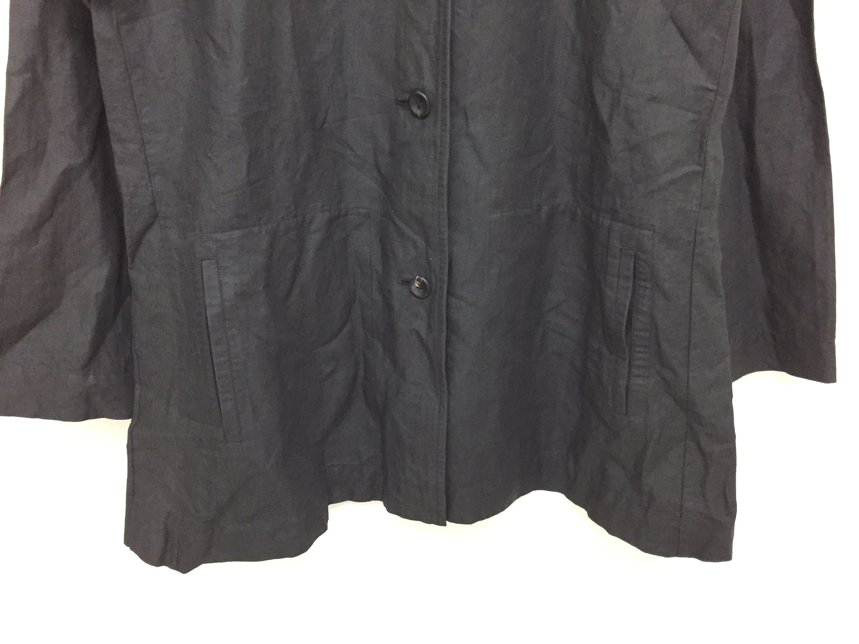 Issey Miyake 90's Mandarin collar Mix Linen button up overshirt jacket Size M / US 6-8 / IT 42-44 - 4 Thumbnail