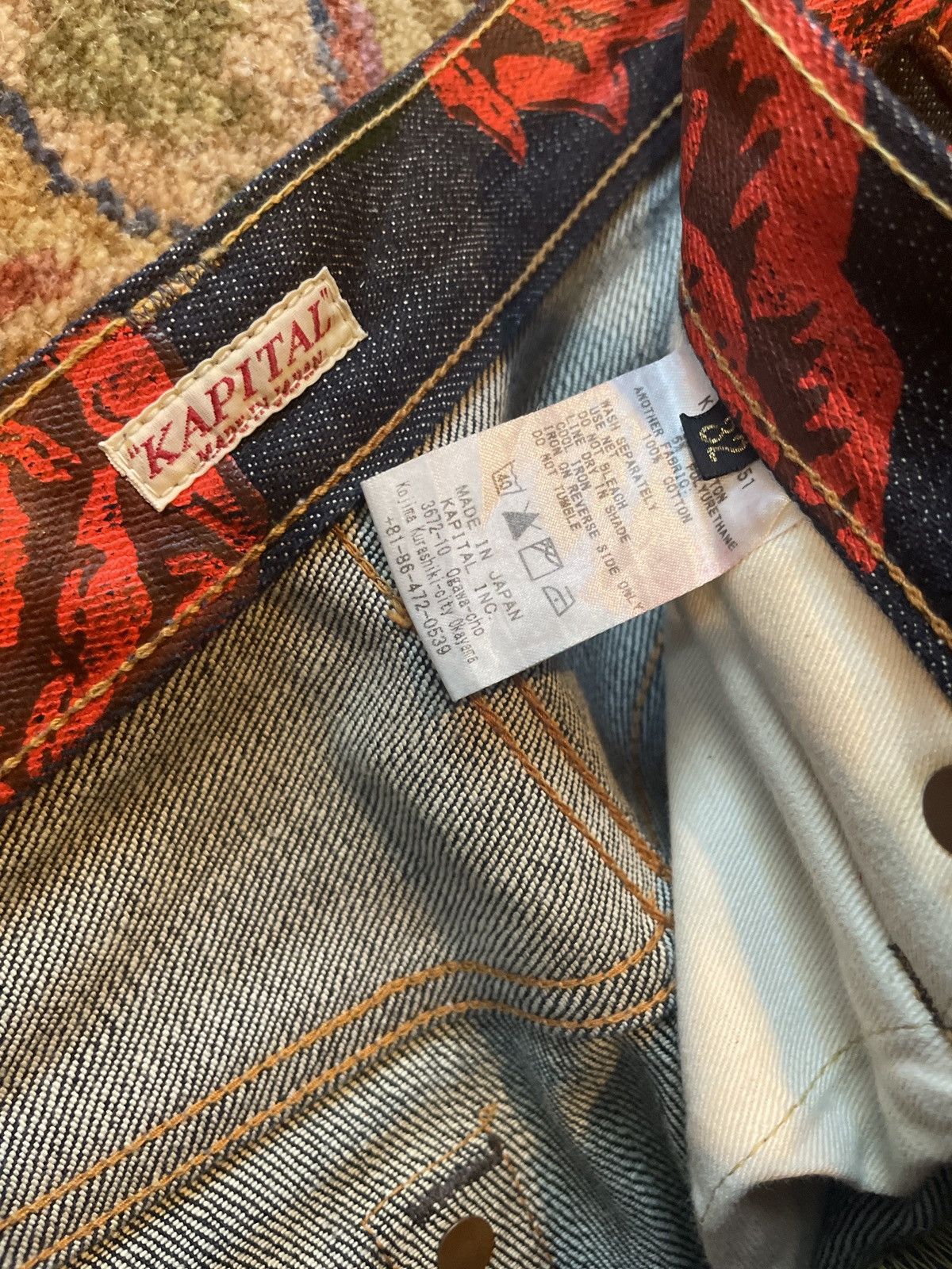 Kapital Rose Jeans - Monkey Cisco Size US 32 / EU 48 - 3 Thumbnail