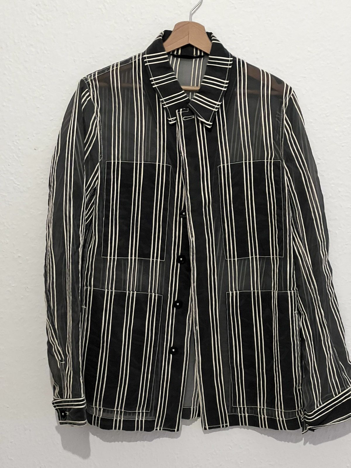 Ann Demeulemeester Transparent Organza Jacket Size US M / EU 48-50 / 2 - 2 Thumbnail