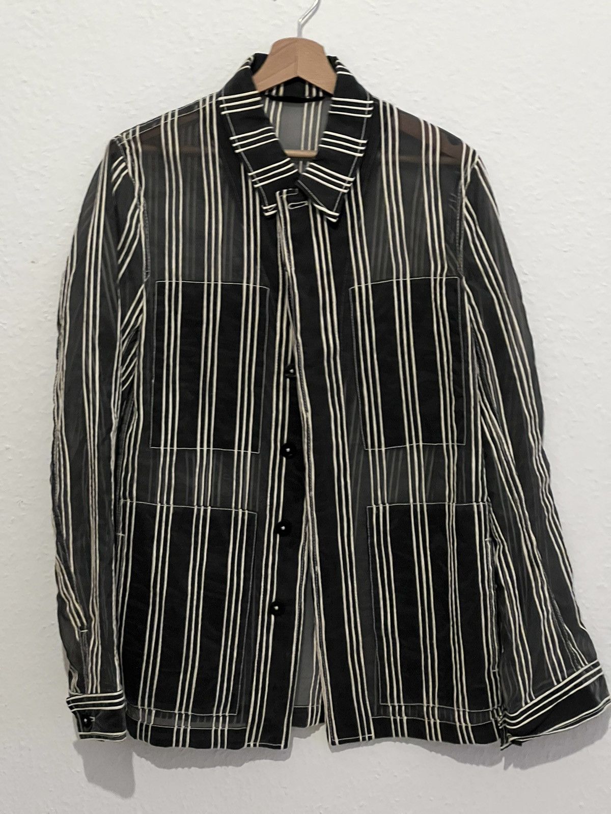 Ann Demeulemeester Transparent Organza Jacket Size US M / EU 48-50 / 2 - 1 Thumbnail
