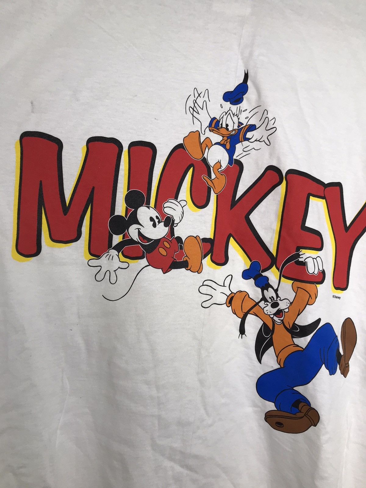 Disney × Mickey Mouse × Vintage Vintage 90s Mickey Mouse Disney Spellout Out Big Logo Shirt Size US L / EU 52-54 / 3 - 3 Thumbnail
