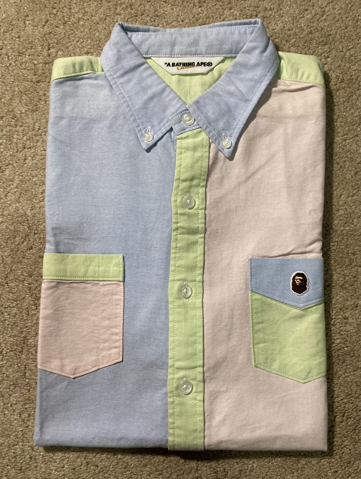 Bape 2011 Patchwork BD S/S Shirt Size US S / EU 44-46 / 1 - 1 Thumbnail