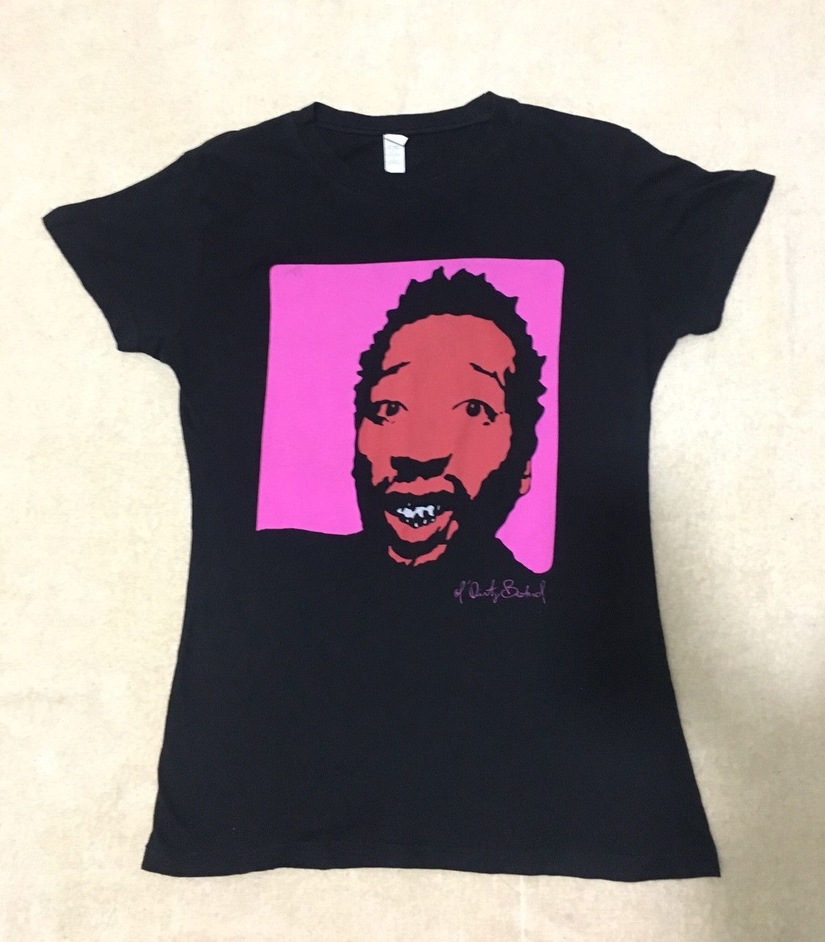 image of Ol Dirty Bastard Shirt / Rap Tees / Wutang in Black, Men's (Size Large)