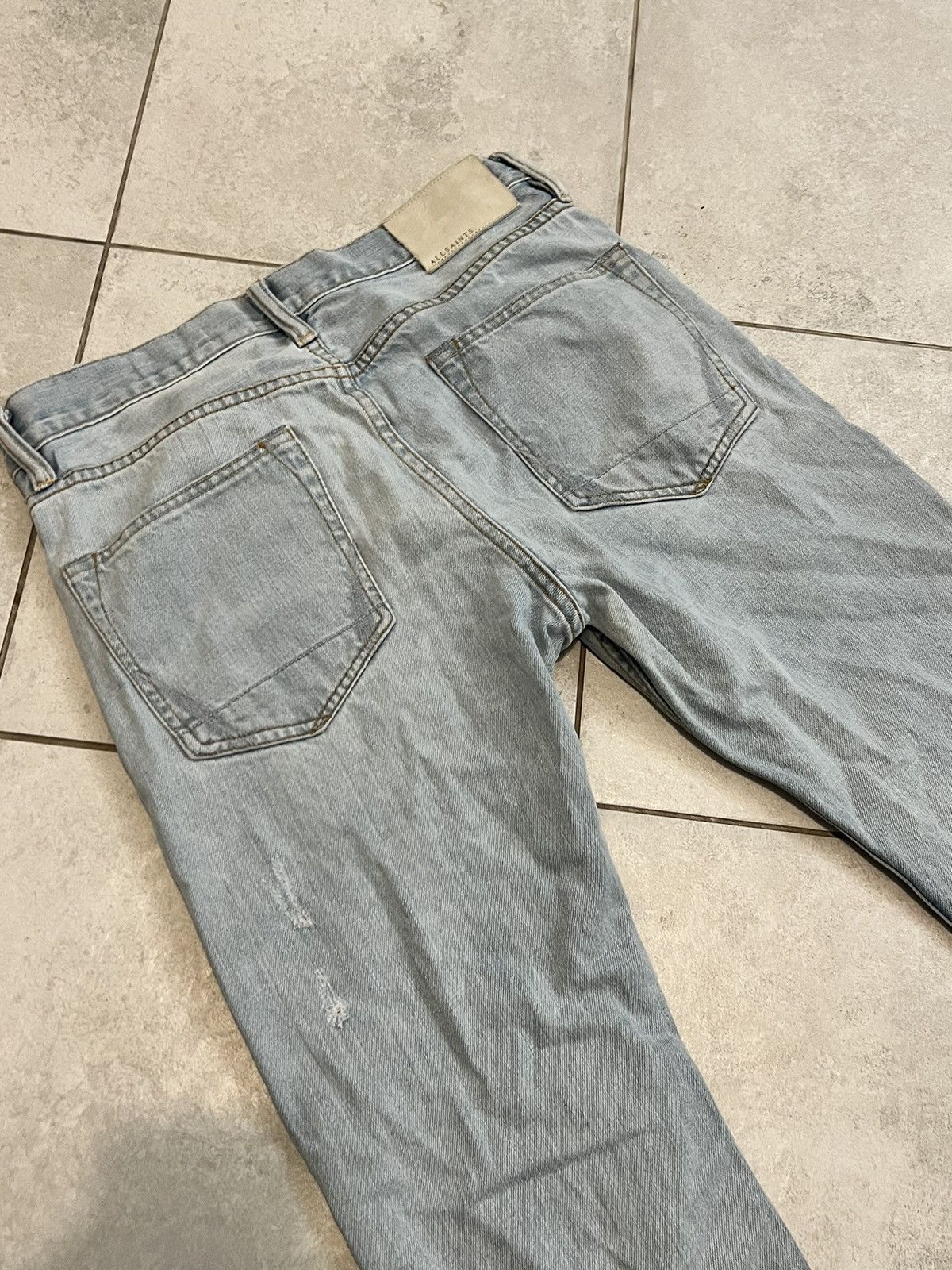 Allsaints Rare Allsaints Denim Pants 30 like Rick Owens SLP Size US 30 / EU 46 - 7 Thumbnail