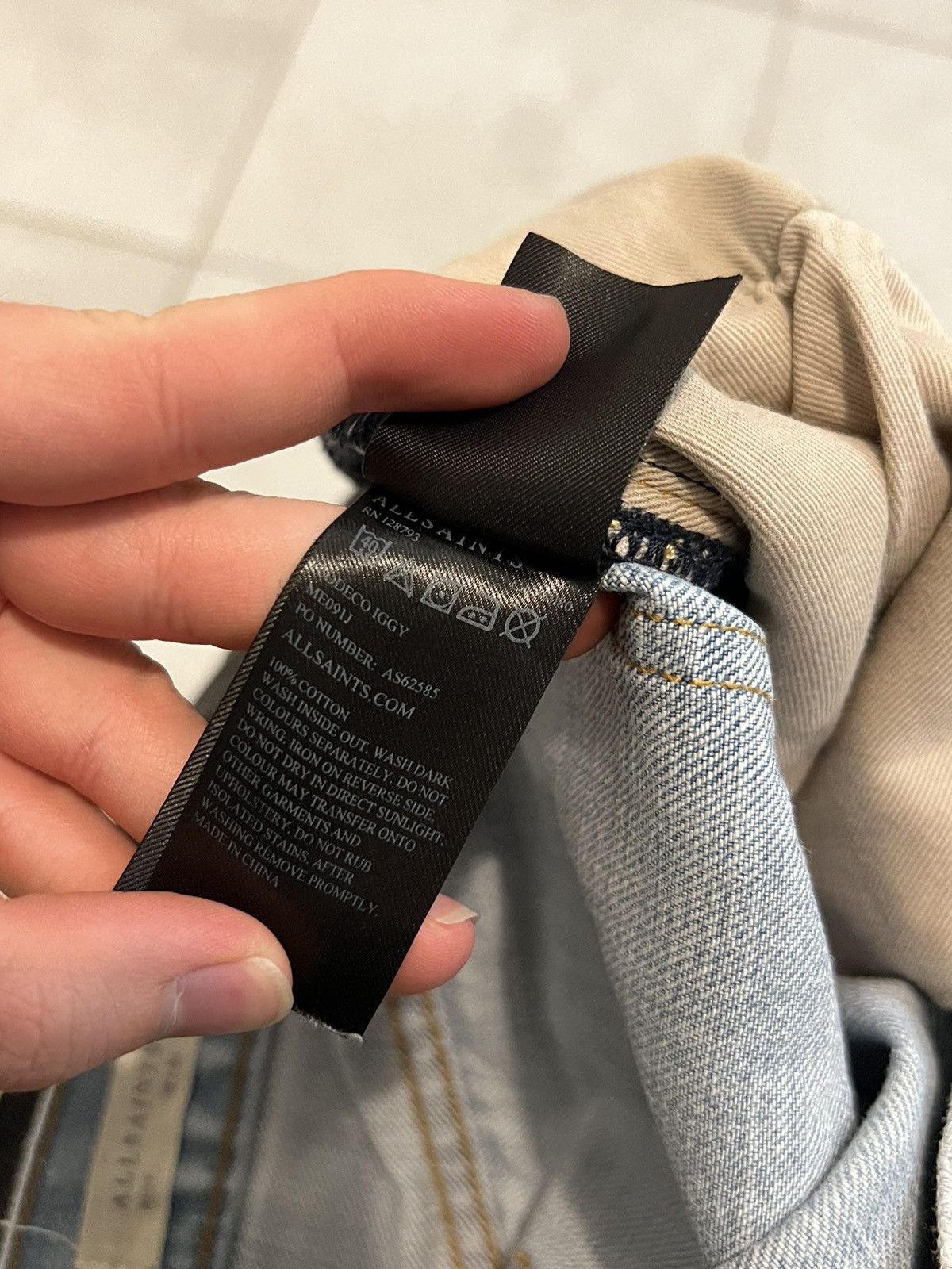 Allsaints Rare Allsaints Denim Pants 30 like Rick Owens SLP Size US 30 / EU 46 - 10 Thumbnail
