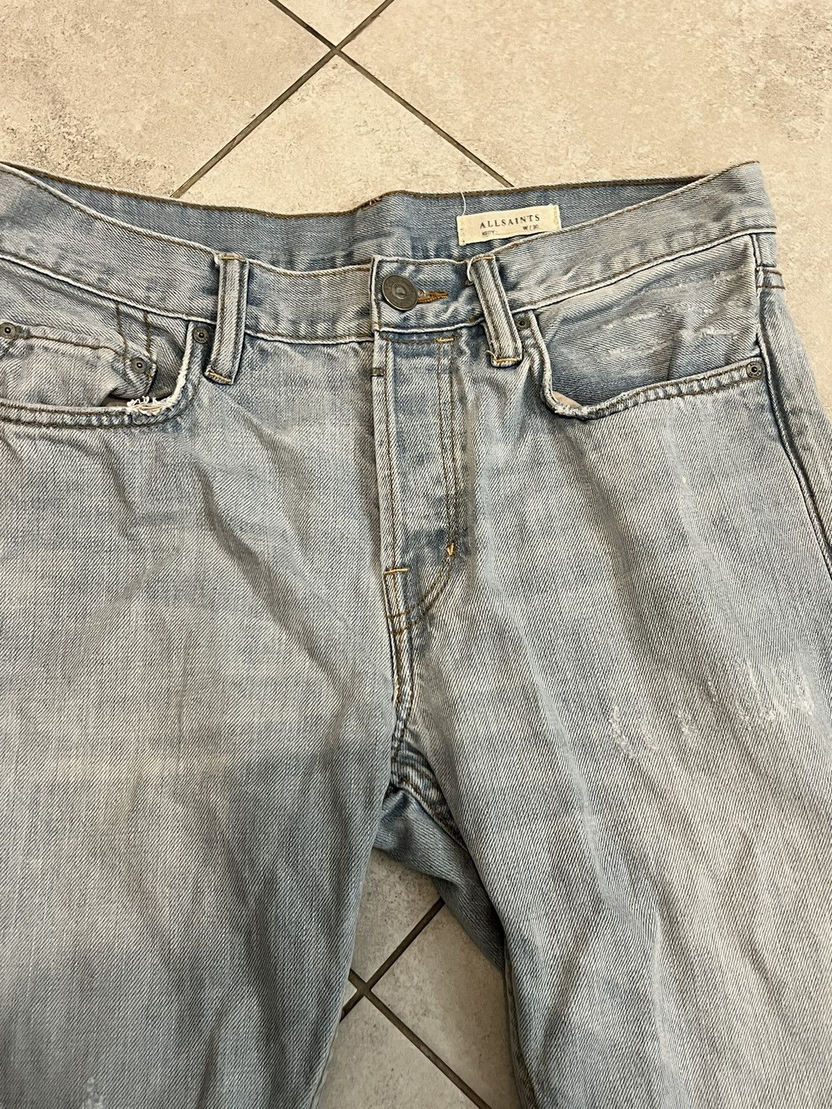 Allsaints Rare Allsaints Denim Pants 30 like Rick Owens SLP Size US 30 / EU 46 - 13 Thumbnail