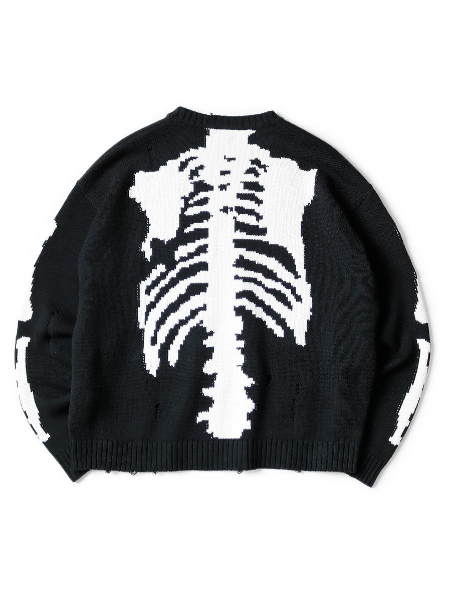 Kapital Kapital Bone Knit Damaged Sweater Grailed