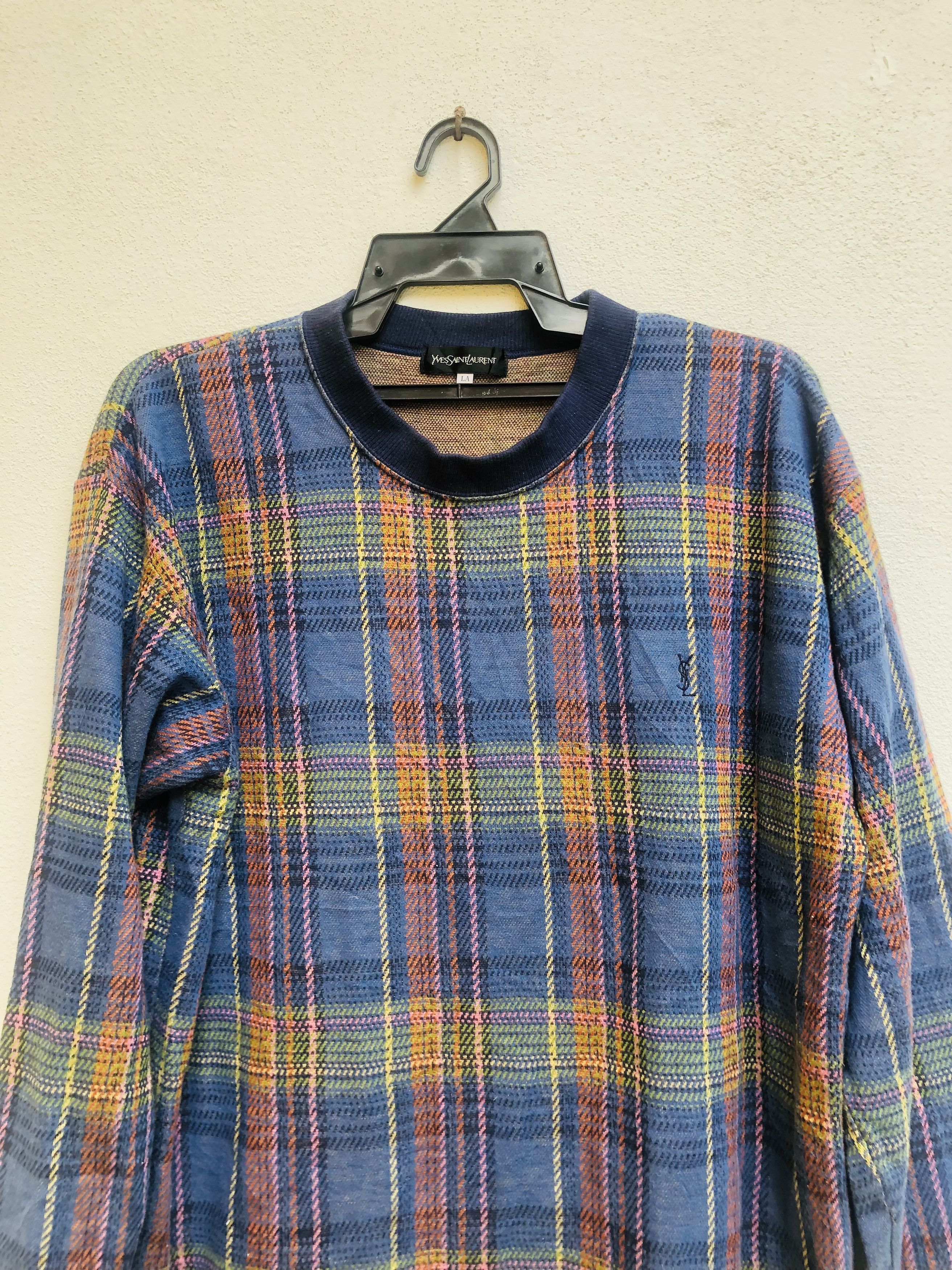 Vintage × Yves Saint Laurent Vintage YSL Yves Saint Laurent Multicolour Fashion Style Size US L / EU 52-54 / 3 - 3 Thumbnail