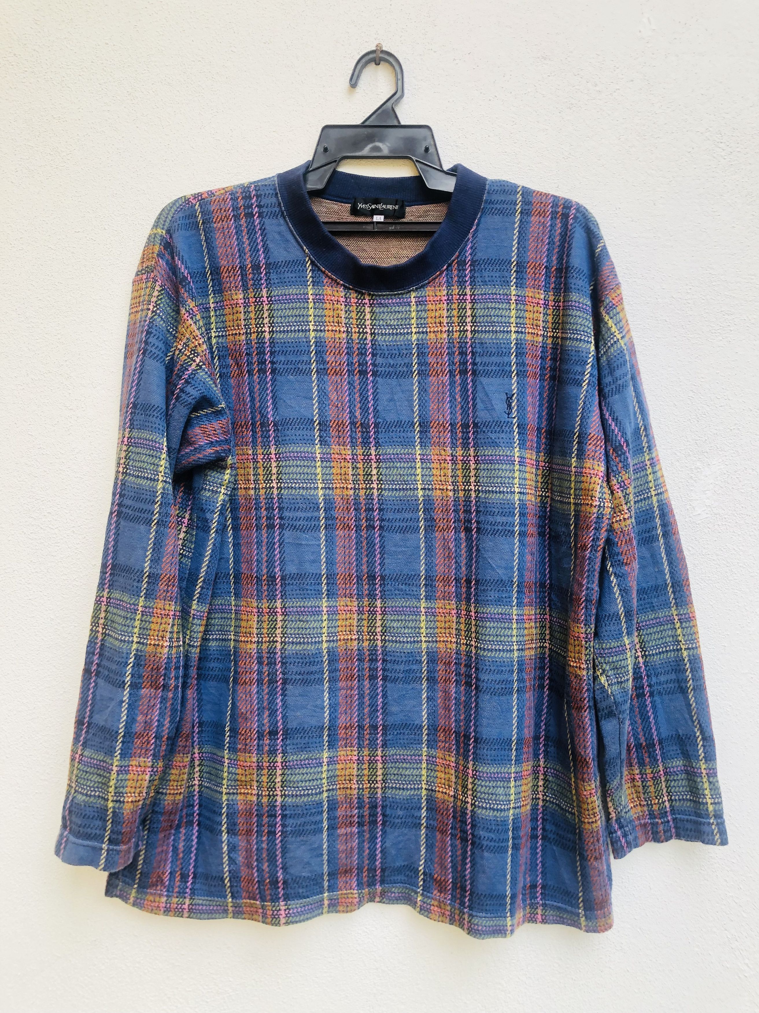 Vintage × Yves Saint Laurent Vintage YSL Yves Saint Laurent Multicolour Fashion Style Size US L / EU 52-54 / 3 - 1 Thumbnail