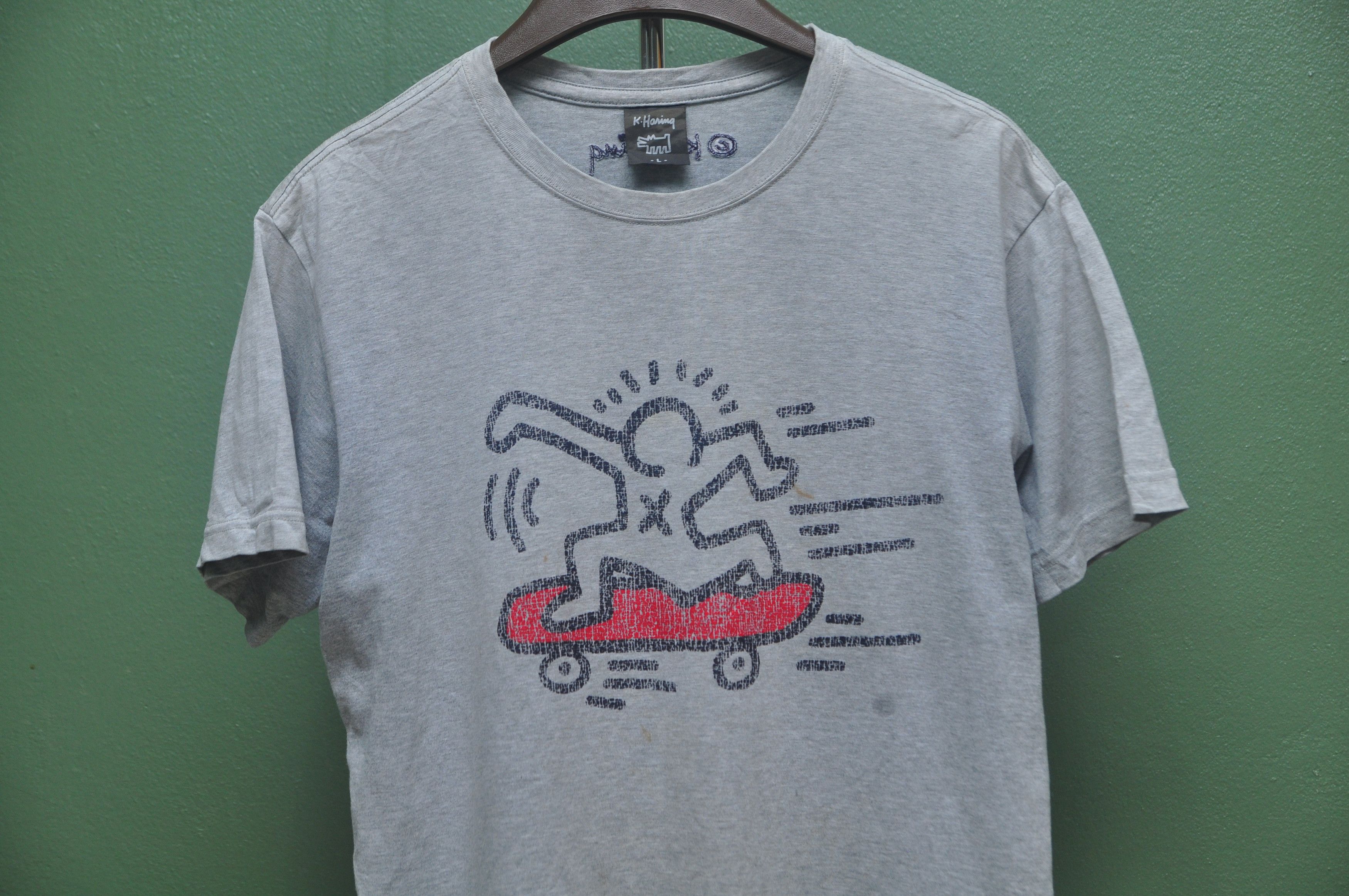 Designer × Japanese Brand × Keith Haring Vintage Keith Haring Skateboarding Travis Scott Fashion Size US L / EU 52-54 / 3 - 3 Thumbnail