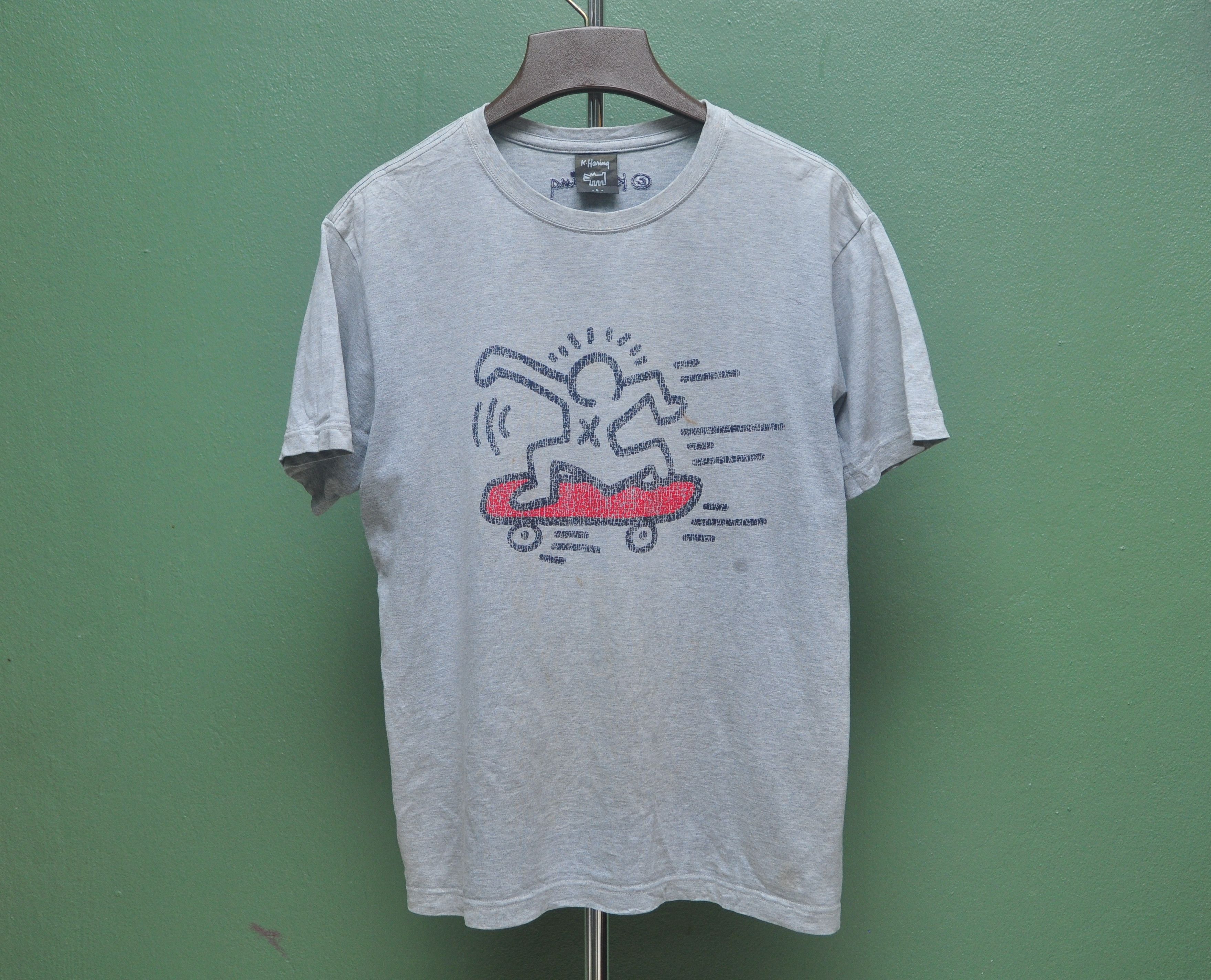 Designer × Japanese Brand × Keith Haring Vintage Keith Haring Skateboarding Travis Scott Fashion Size US L / EU 52-54 / 3 - 1 Thumbnail