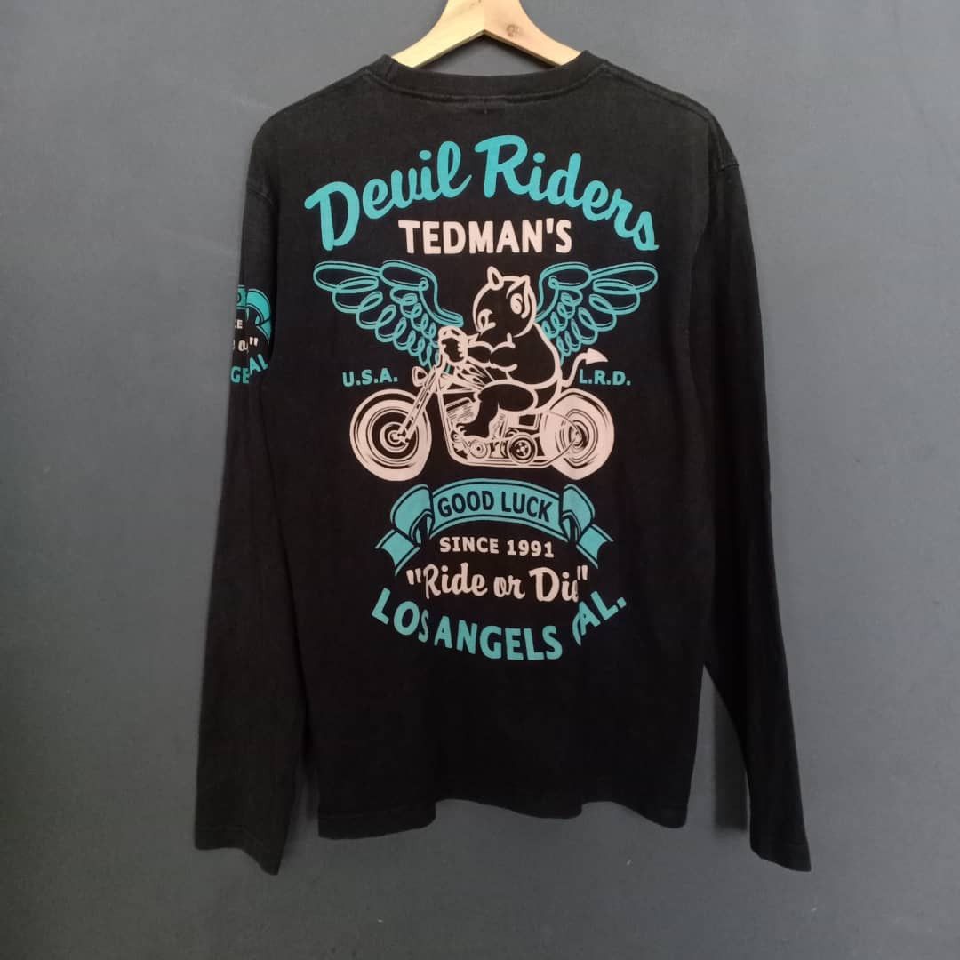 Cartoon Network × Tedman Devil Riders Tadman's Long Sleeve T-Shirt Size US M / EU 48-50 / 2 - 1 Thumbnail