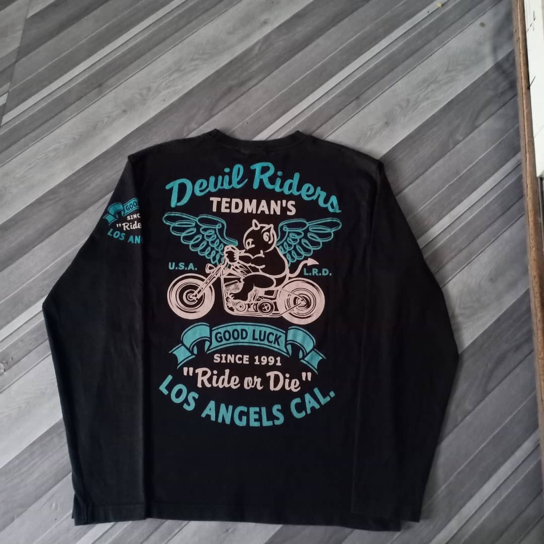 Cartoon Network × Tedman Devil Riders Tadman's Long Sleeve T-Shirt Size US M / EU 48-50 / 2 - 4 Thumbnail