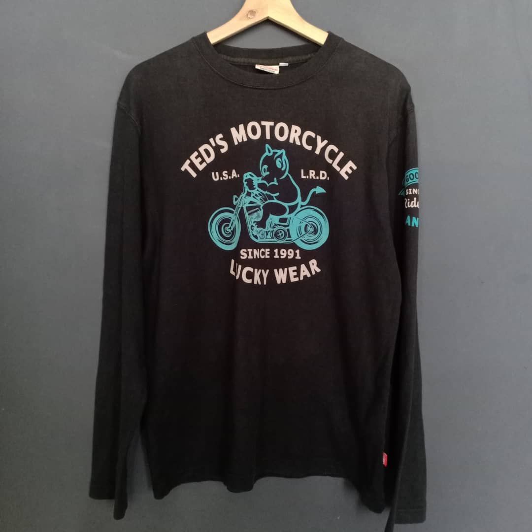 Cartoon Network × Tedman Devil Riders Tadman's Long Sleeve T-Shirt Size US M / EU 48-50 / 2 - 2 Thumbnail