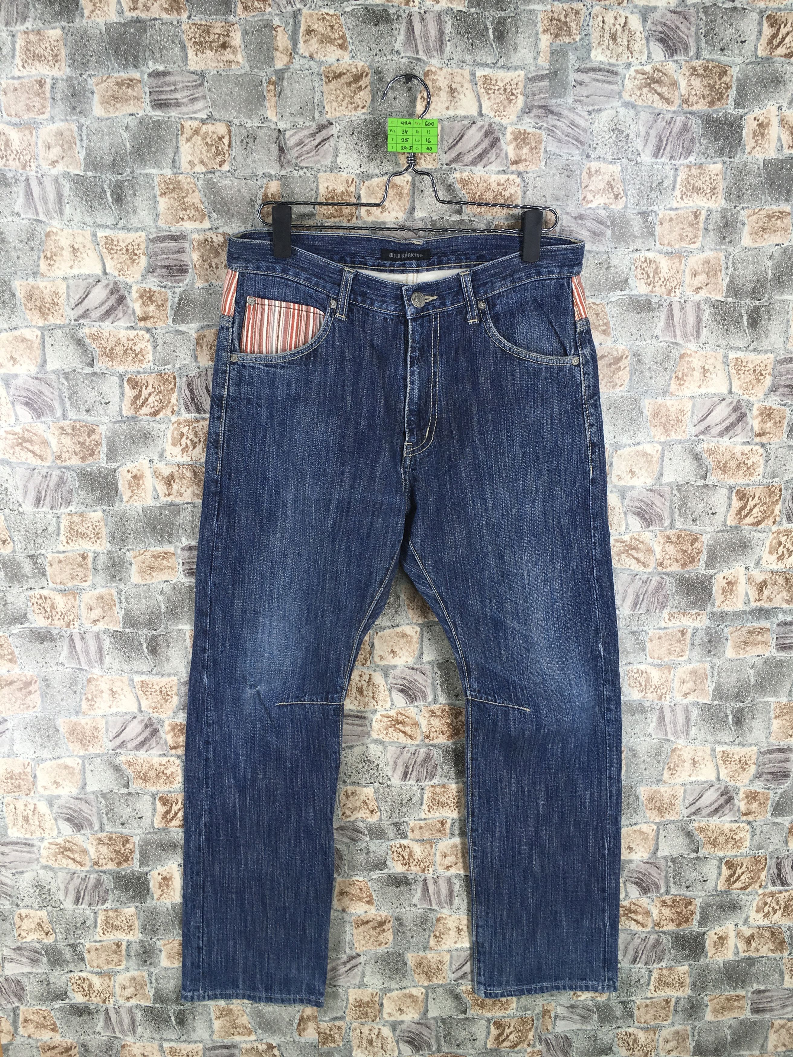 Wild Khakis Japan Distressed Denim Jeans Size 34