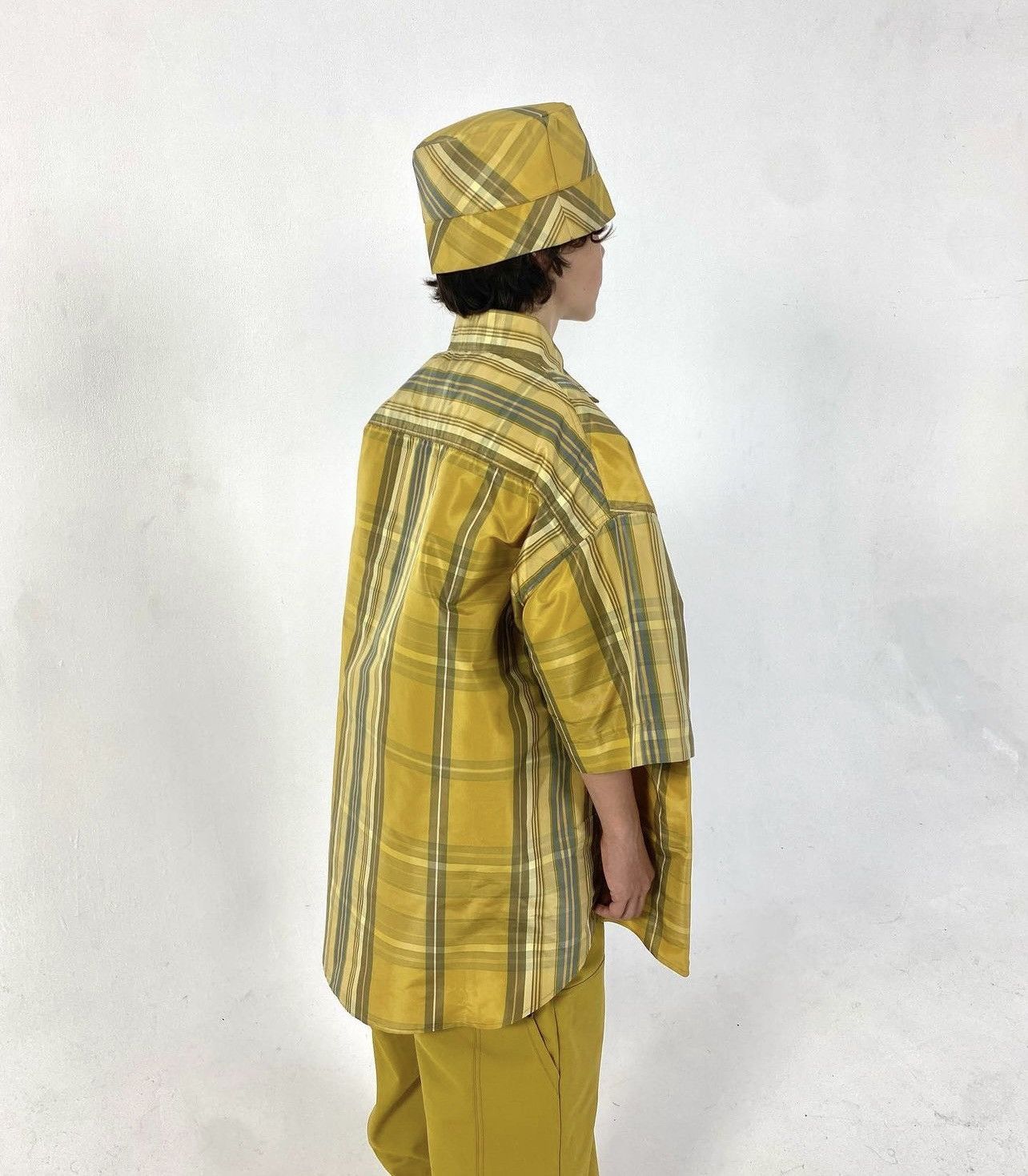 Aris Tatalovich Aris Tatalovich 1/1 Silk Tech Fabric Plaid Shirt Size US XL / EU 56 / 4 - 3 Thumbnail