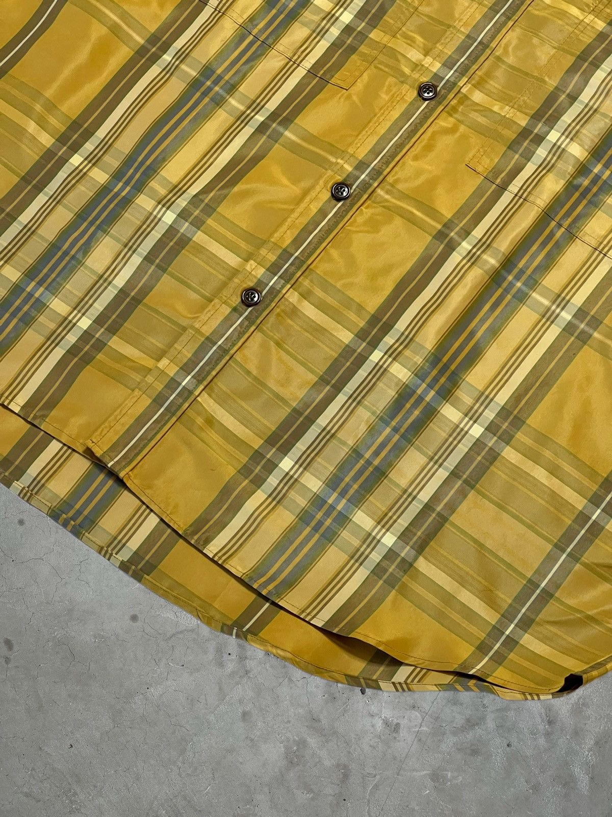 Aris Tatalovich Aris Tatalovich 1/1 Silk Tech Fabric Plaid Shirt Size US XL / EU 56 / 4 - 7 Thumbnail