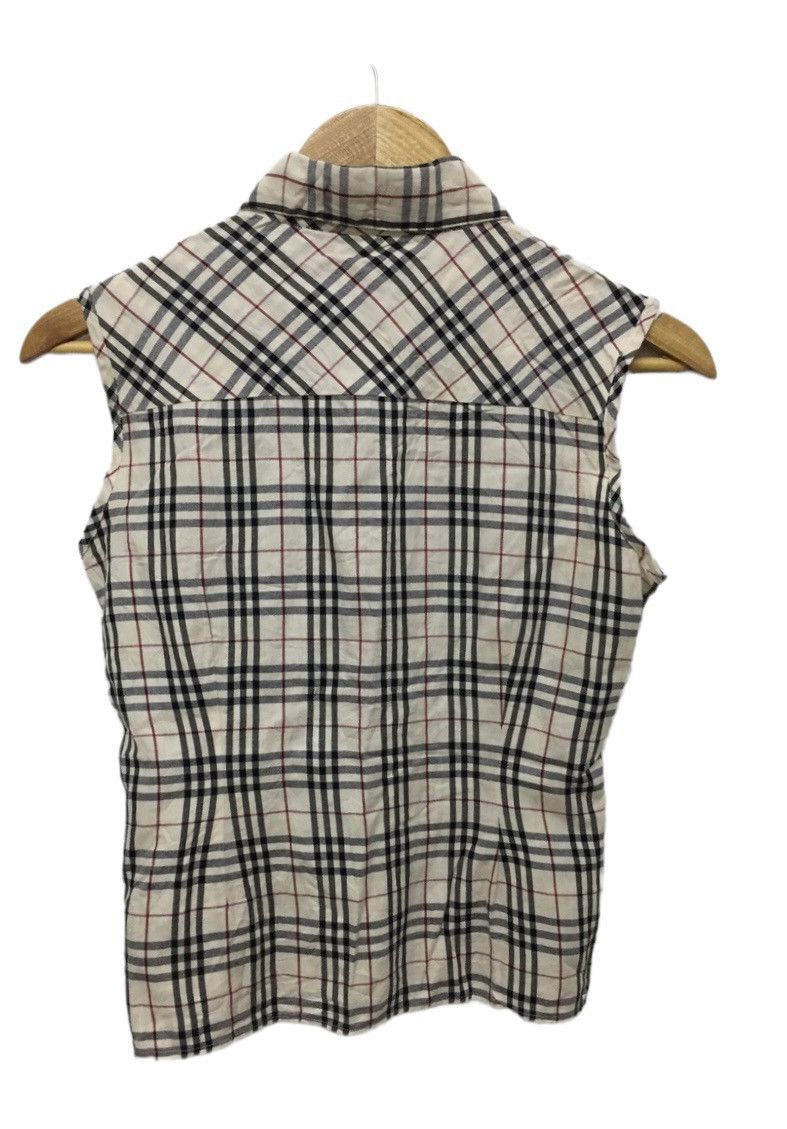 Burberry Vtg Burberry nova check sleeveless button down shirt Size S / US 4 / IT 40 - 5 Thumbnail