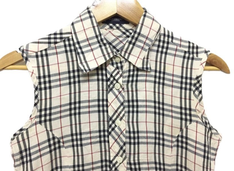 Burberry Vtg Burberry nova check sleeveless button down shirt Size S / US 4 / IT 40 - 2 Thumbnail