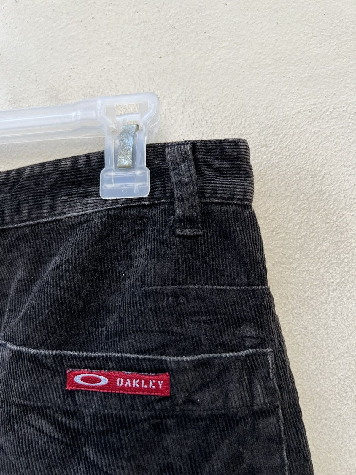 Oakley Vintage Oakley Faded Black Cord Wide Leg Jeans Size US 30 / EU 46 - 19 Thumbnail