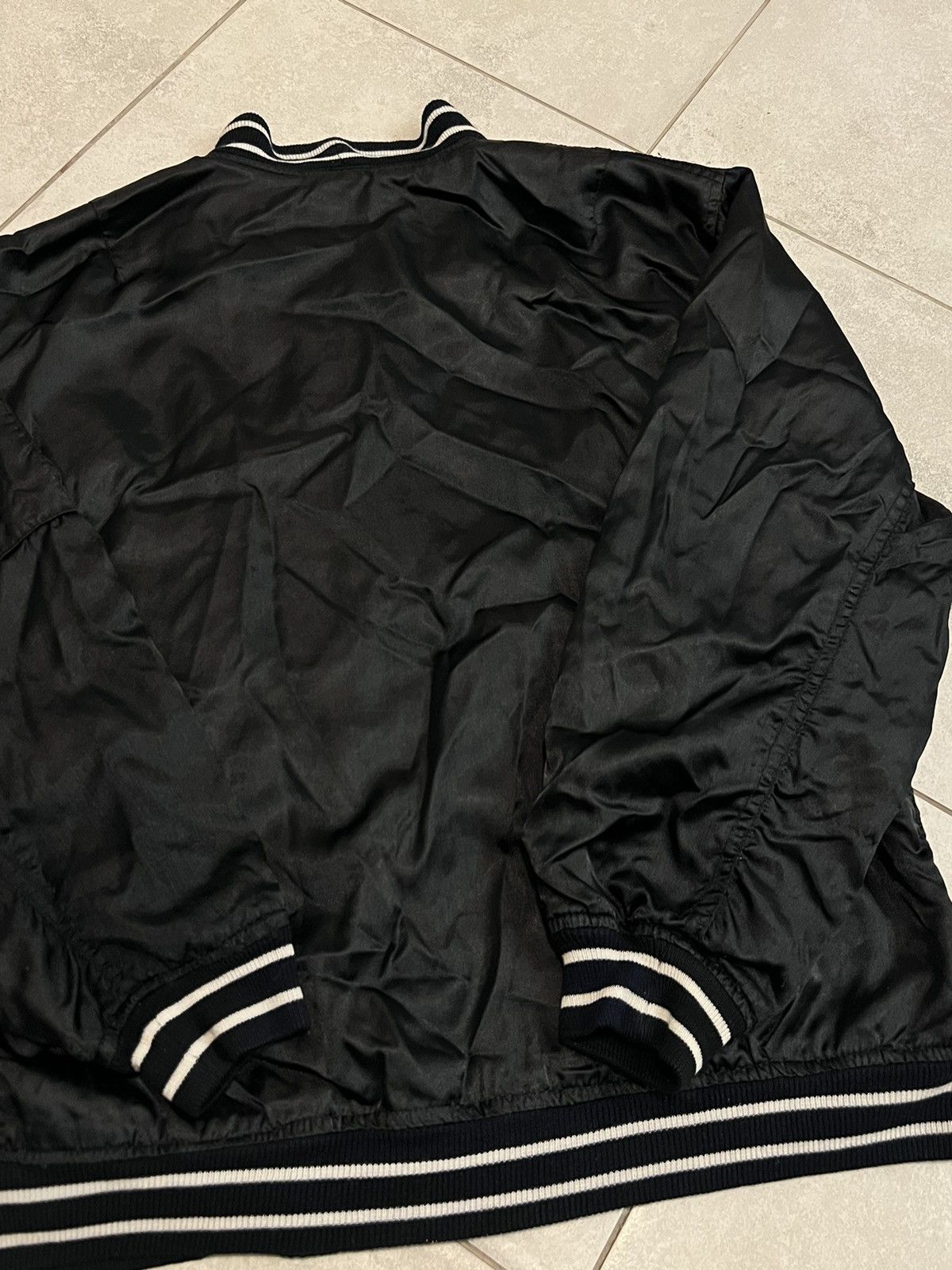 Vintage Ma1 Flyer Black Vintage Nylon Bomber Jacket BoxyFit Oversize Size US M / EU 48-50 / 2 - 2 Thumbnail