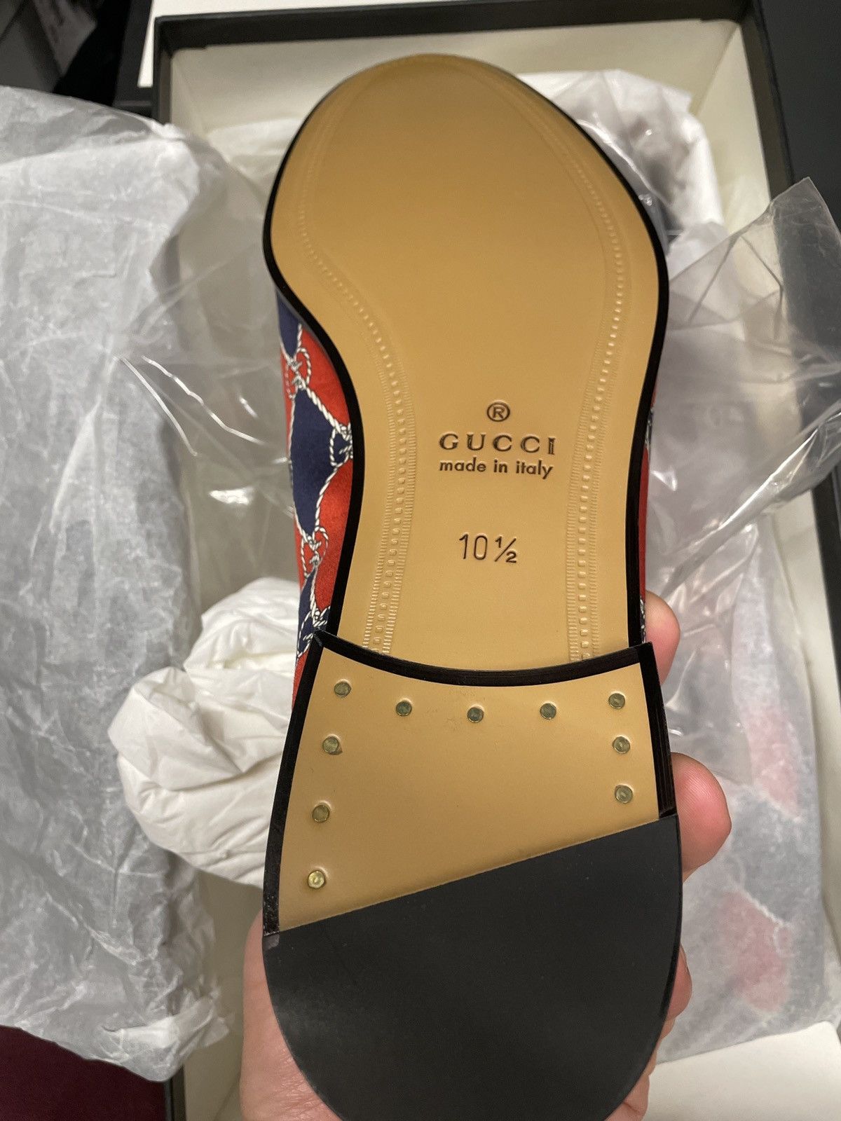 Gucci New Rare Runway Rhombus Horsebit Royal Leather Loafer Shoes Size US 10.5 / EU 43-44 - 12 Thumbnail