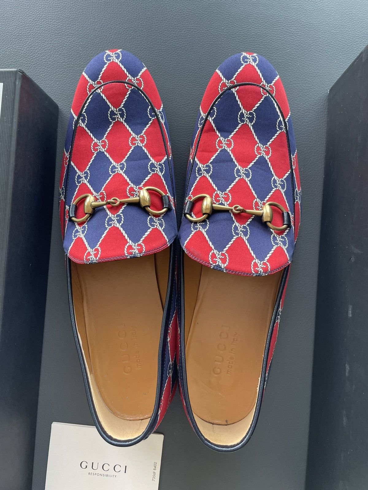 Gucci New Rare Runway Rhombus Horsebit Royal Leather Loafer Shoes Size US 10.5 / EU 43-44 - 3 Thumbnail