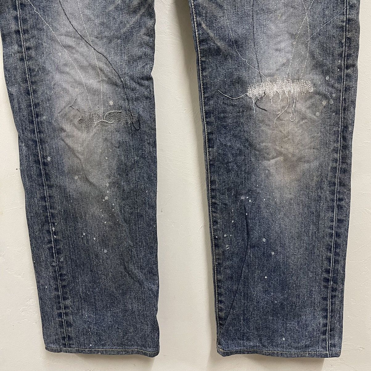 Japanese Brand × Takeo Kikuchi 90s Takeo Kikuchi jeans denim boro sashiko Size US 32 / EU 48 - 5 Thumbnail