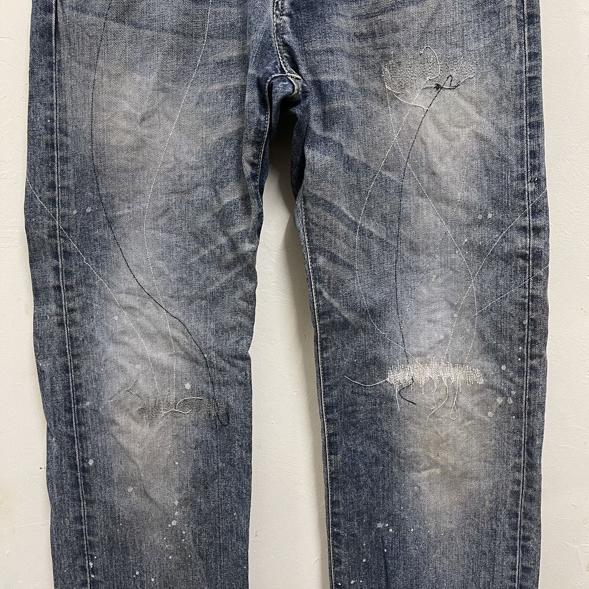 Japanese Brand × Takeo Kikuchi 90s Takeo Kikuchi jeans denim boro sashiko Size US 32 / EU 48 - 4 Thumbnail