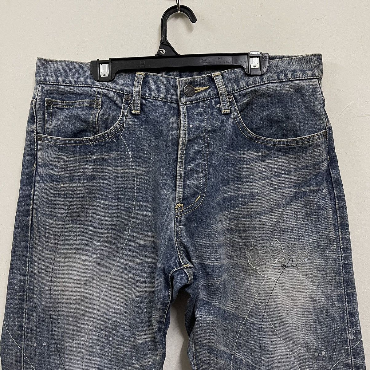 Japanese Brand × Takeo Kikuchi 90s Takeo Kikuchi jeans denim boro sashiko Size US 32 / EU 48 - 3 Thumbnail