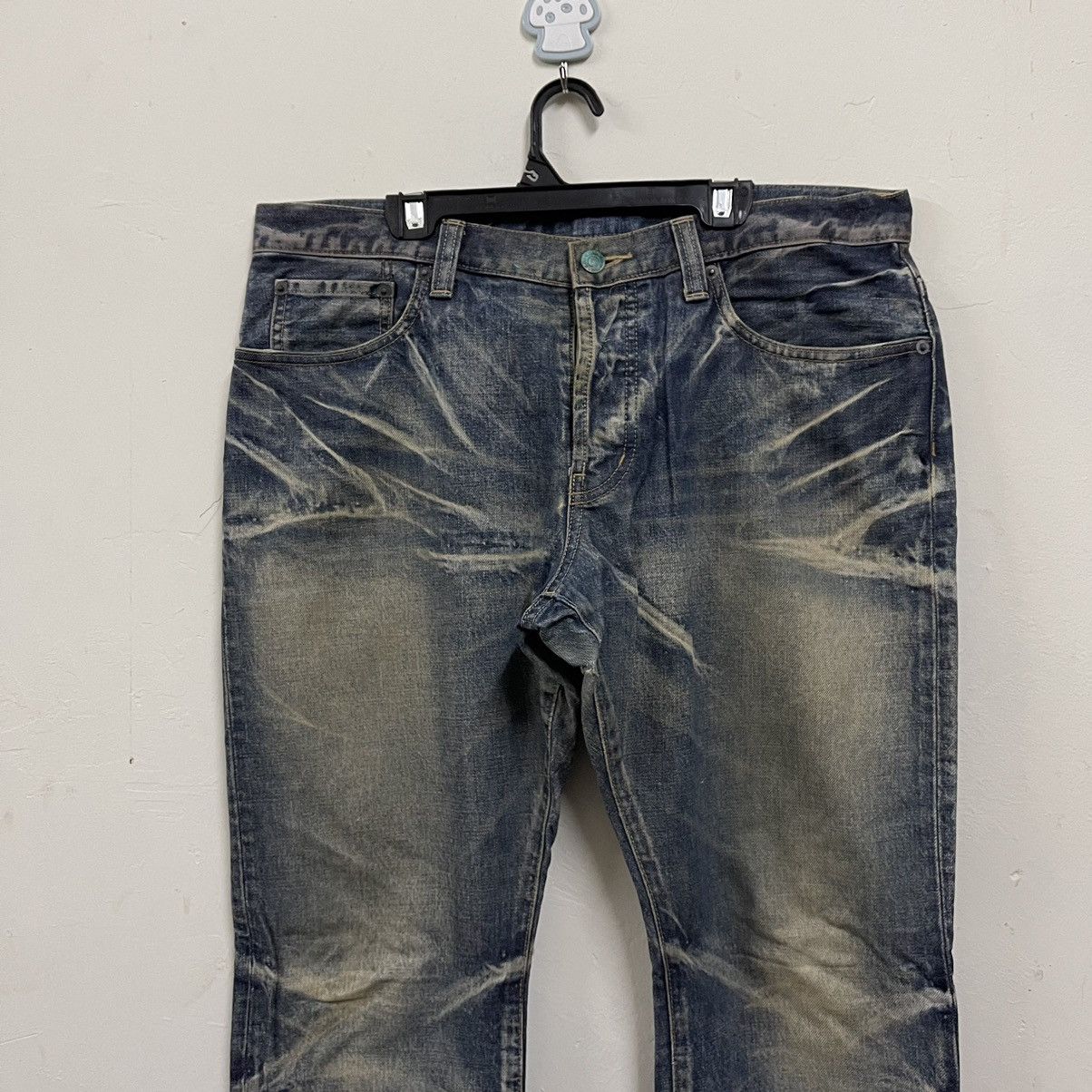 Takeo Kikuchi 90s Takeo Kikuchi jeans denim distressed Size US 35 - 3 Thumbnail
