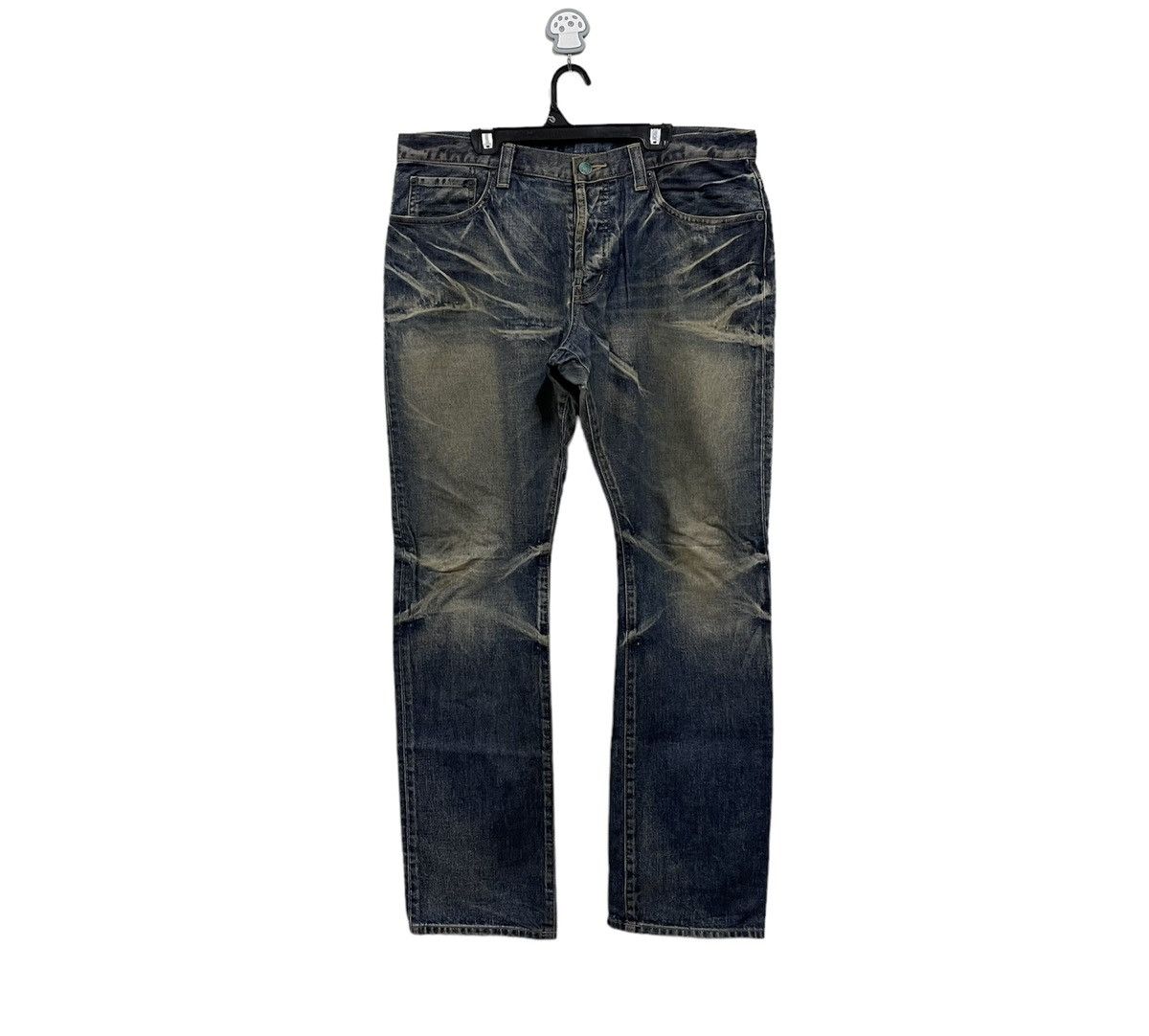 Takeo Kikuchi 90s Takeo Kikuchi jeans denim distressed Size US 35 - 1 Thumbnail