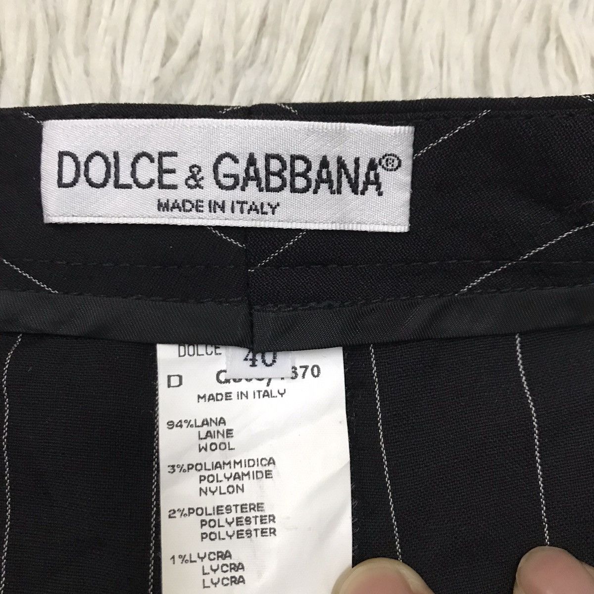 Dolce & Gabbana DOLCE&GABBANA STRAIGHT LEG TROUSER PANTS Size 26" / US 2 / IT 38 - 10 Thumbnail