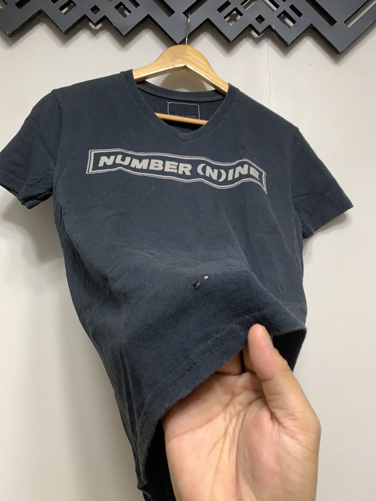 Designer × Japanese Brand × Number (N)ine NUMBER NINE SPELL OUT JAPANESE BRAND SHIRT Size US S / EU 44-46 / 1 - 6 Thumbnail