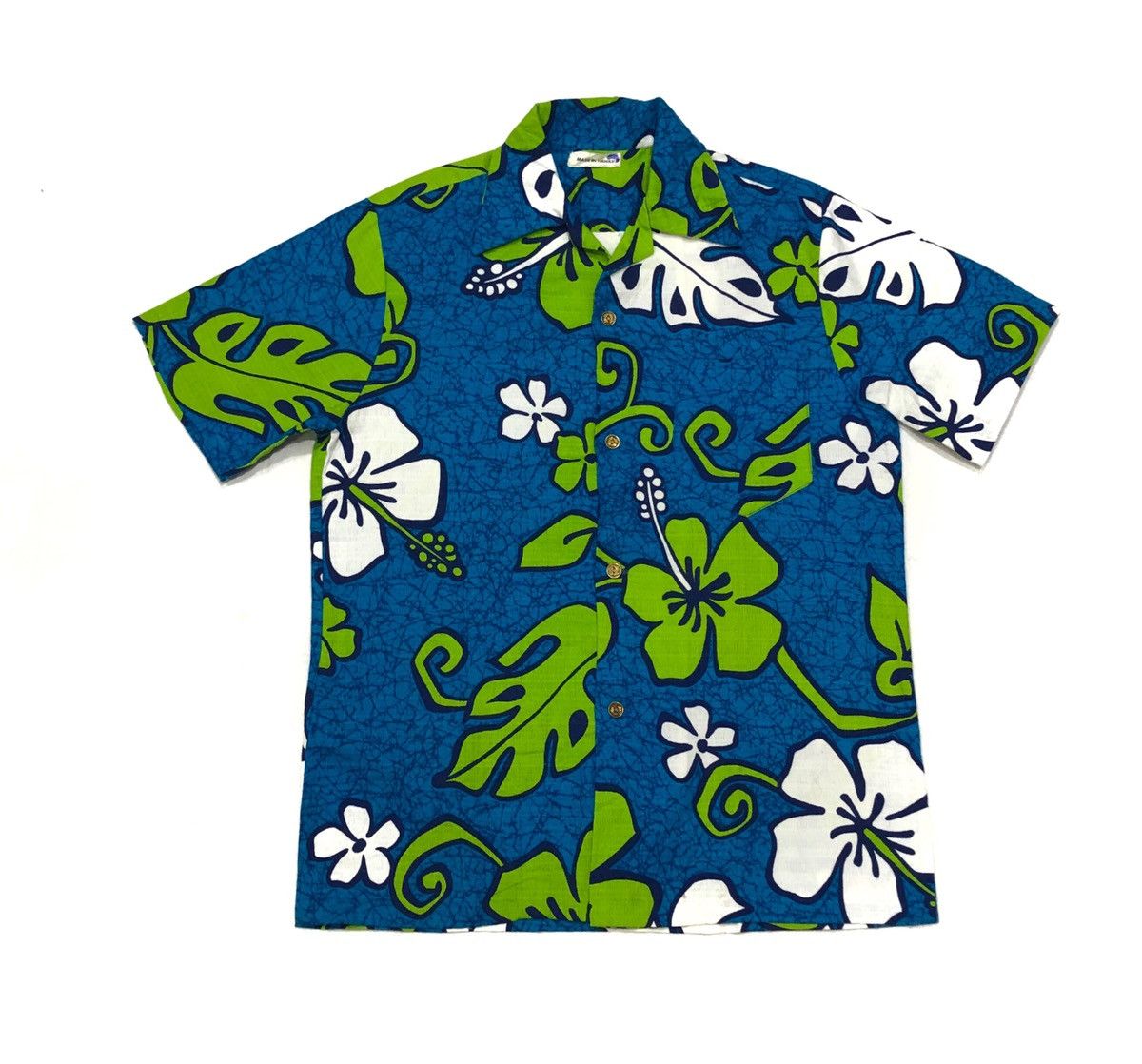Vintage Vintage 60s Barkcloth hawaiian tropics shirt Size US M / EU 48-50 / 2 - 1 Thumbnail