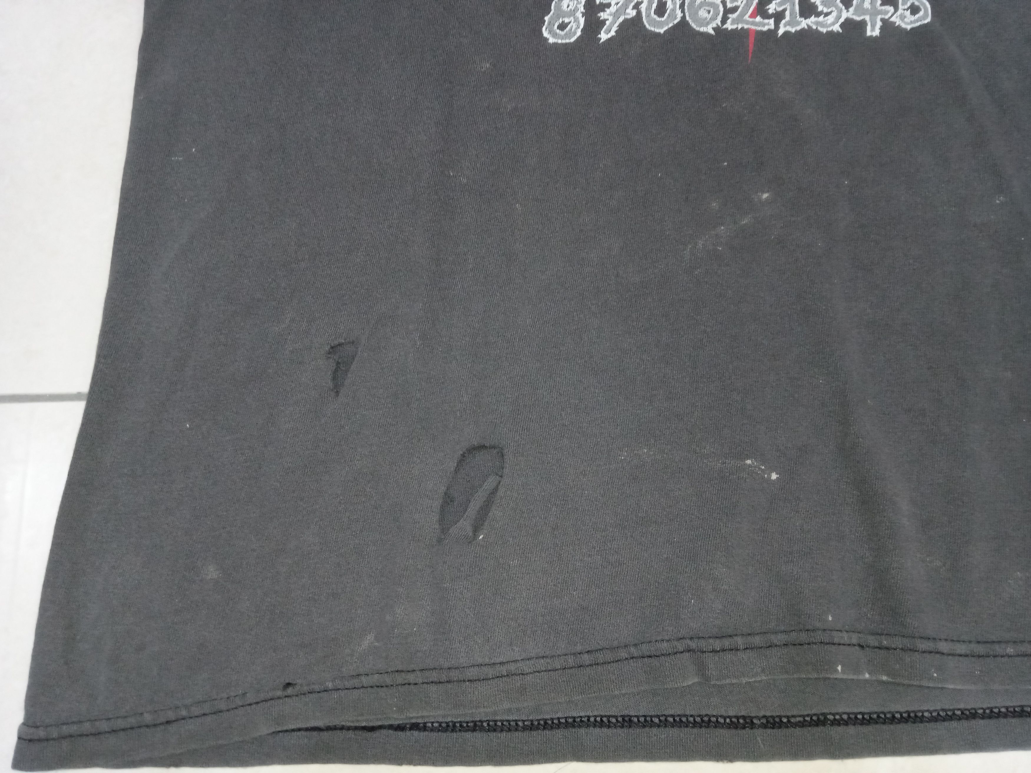 Vintage Vintage 90s Slipknot Slasher Cutoffs Tank Thrashed Size US XL / EU 56 / 4 - 4 Thumbnail