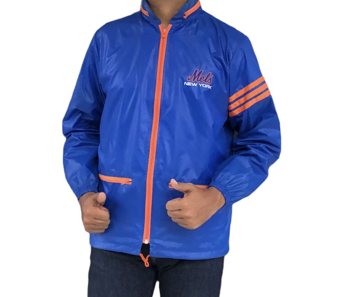 MLB Vtg Mets NY Major League Baseball Nylon Windbreaker Jacket Size US M / EU 48-50 / 2 - 3 Thumbnail
