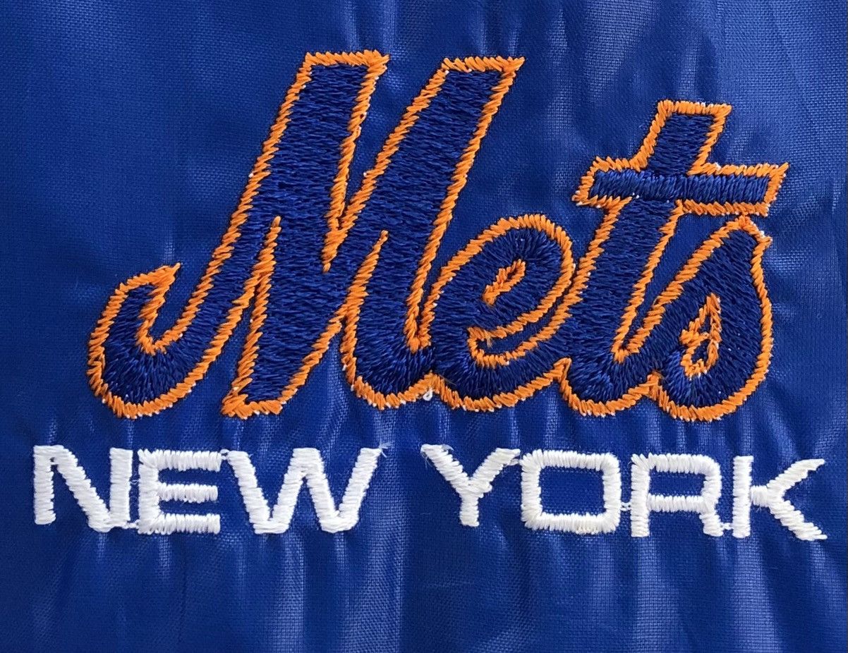 MLB Vtg Mets NY Major League Baseball Nylon Windbreaker Jacket Size US M / EU 48-50 / 2 - 7 Thumbnail