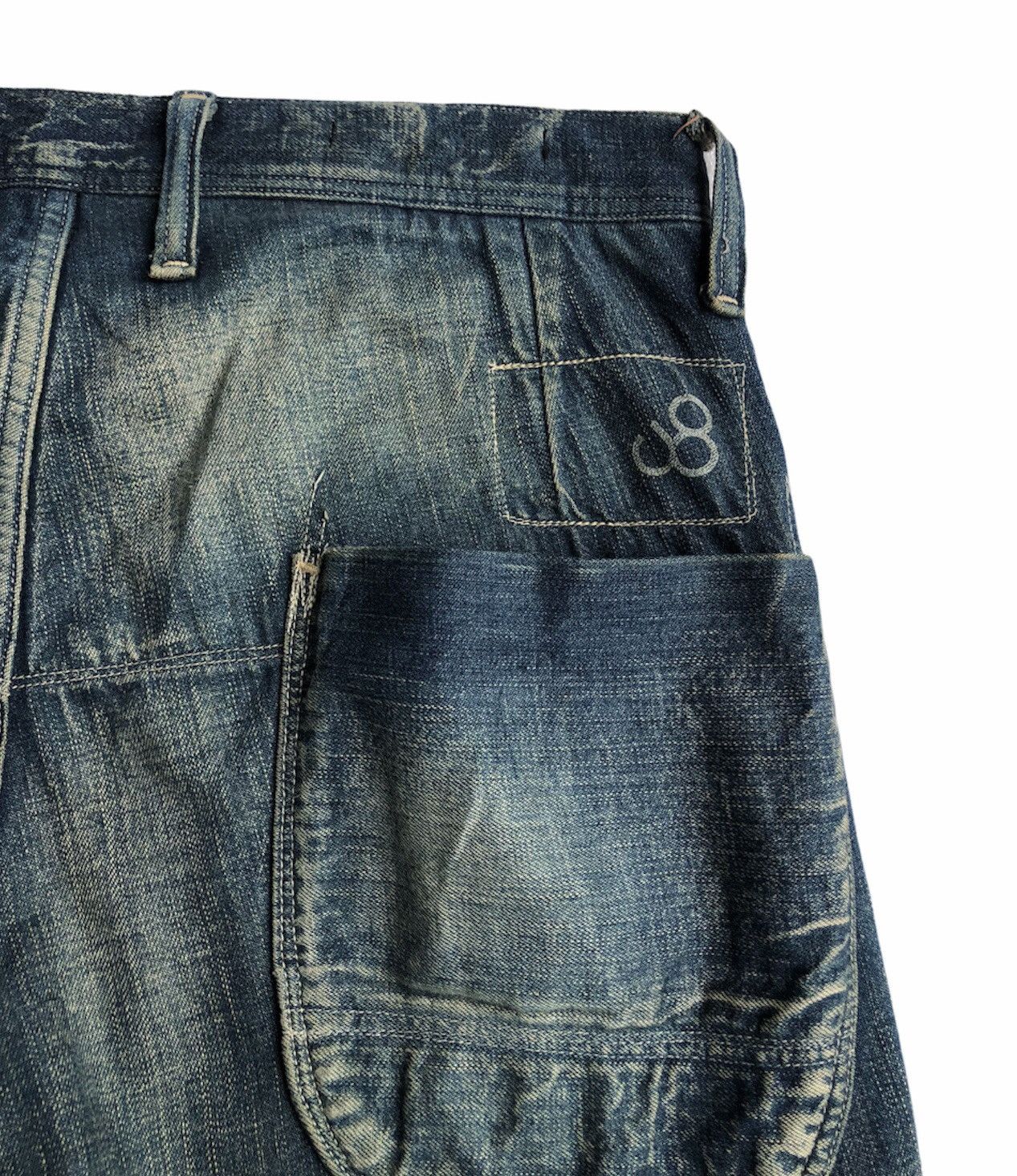 Japanese Brand John Bull Workwear Distressed Design Jeans Size US 32 / EU 48 - 9 Thumbnail