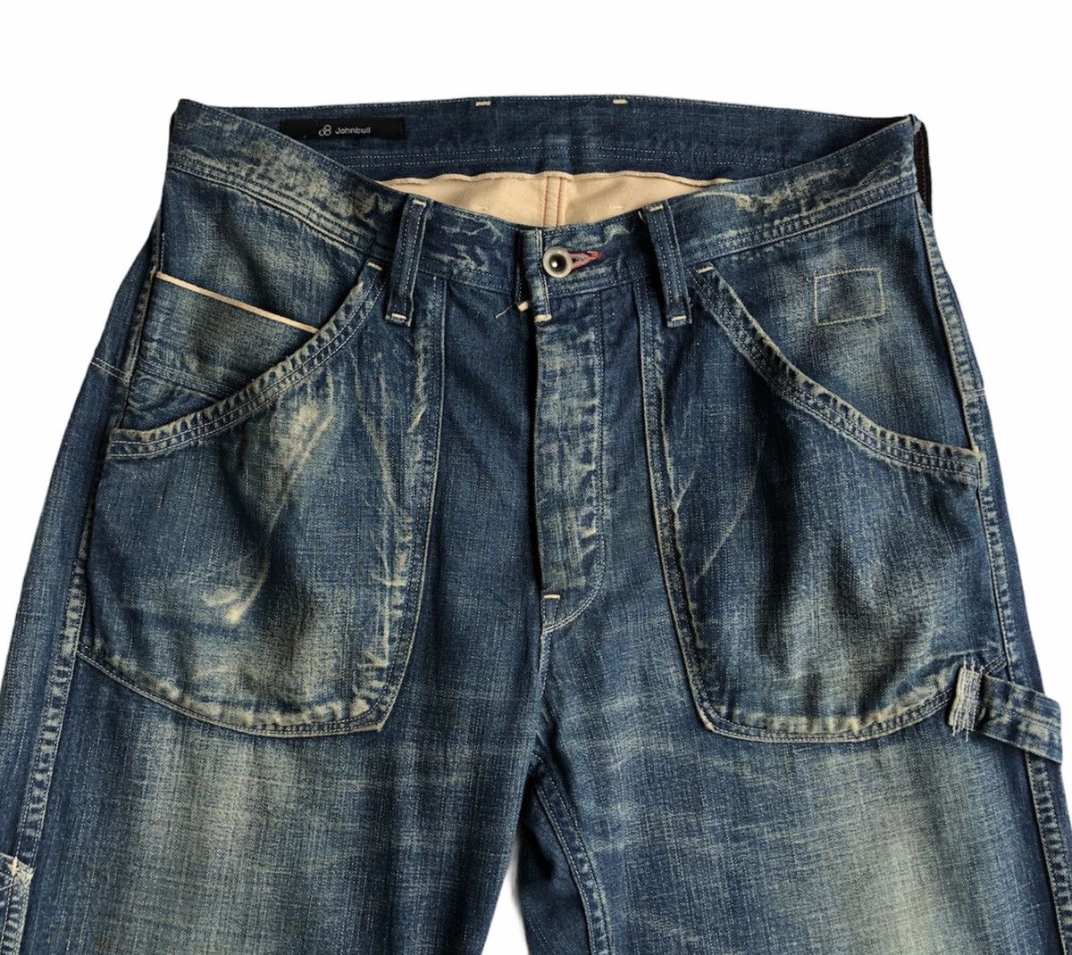 Japanese Brand John Bull Workwear Distressed Design Jeans Size US 32 / EU 48 - 5 Thumbnail