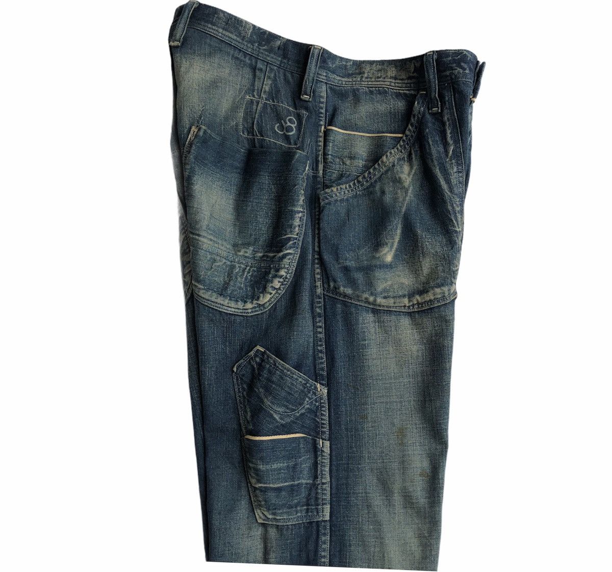 Japanese Brand John Bull Workwear Distressed Design Jeans Size US 32 / EU 48 - 11 Thumbnail