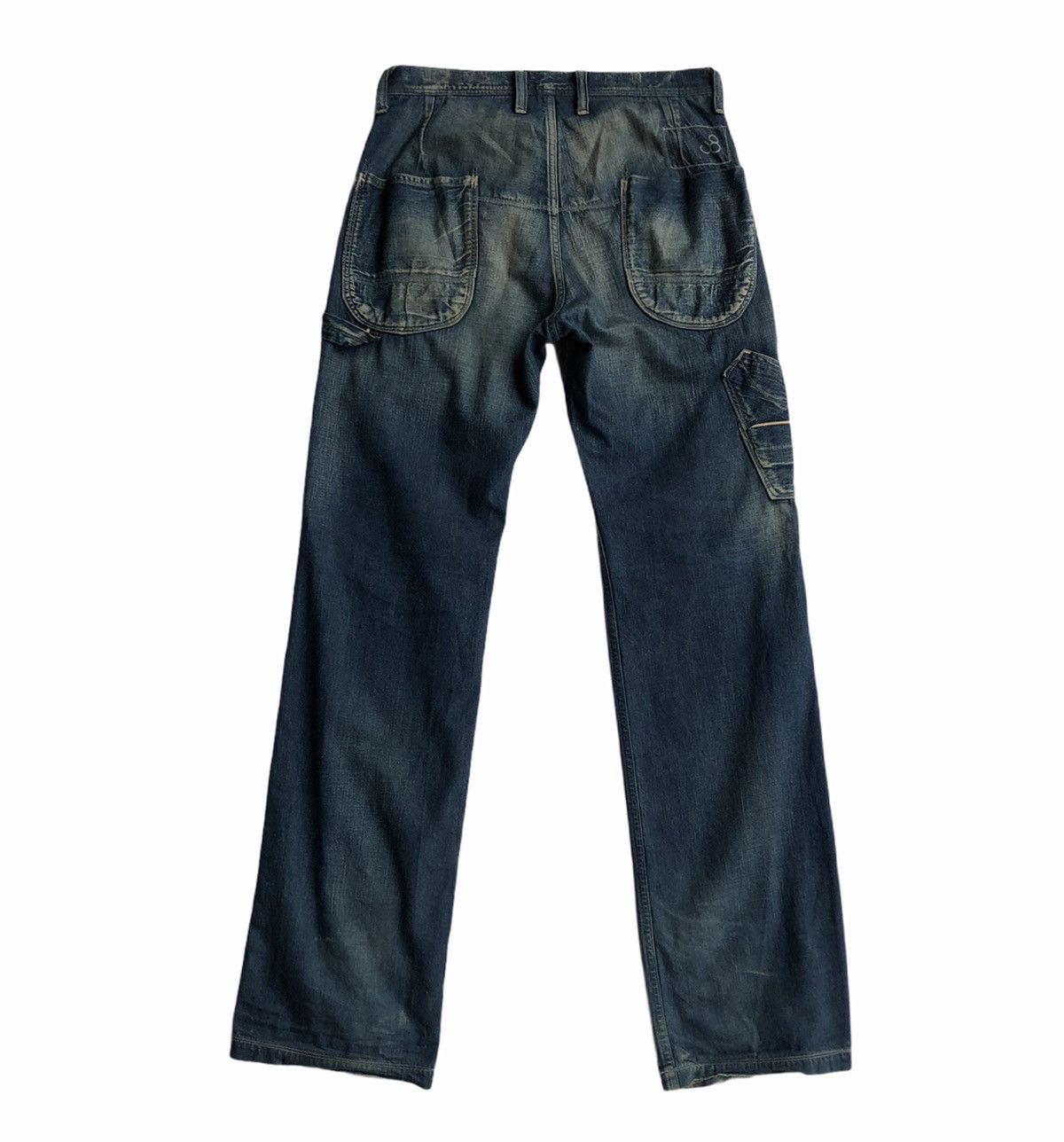 Japanese Brand John Bull Workwear Distressed Design Jeans Size US 32 / EU 48 - 6 Thumbnail